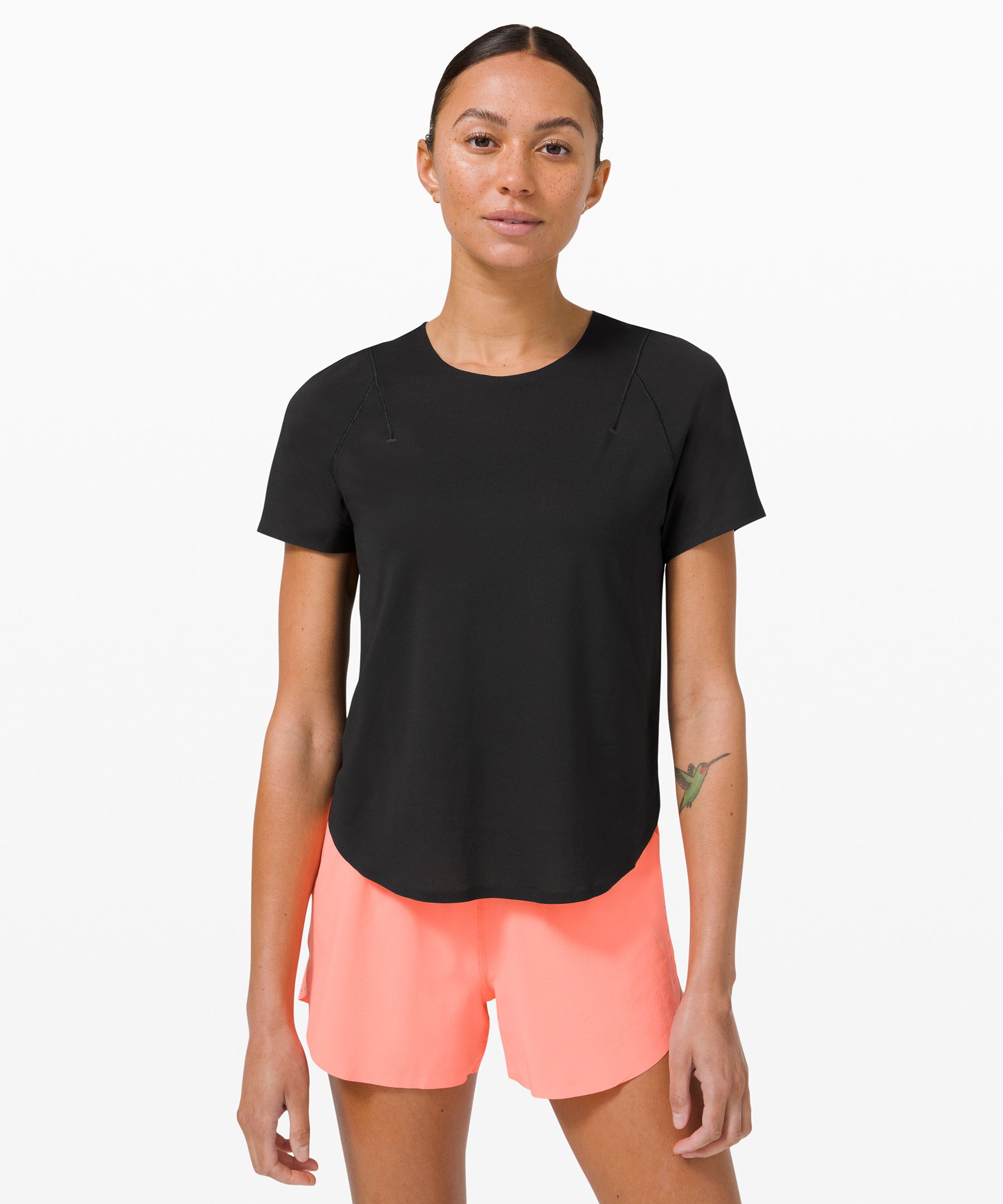 Lululemon Lightweight Run Kit Short Sleeve In Black