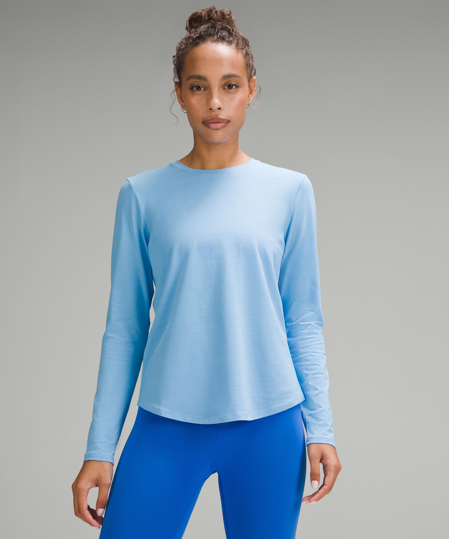 Lululemon Love Long-sleeve Shirt In Blue