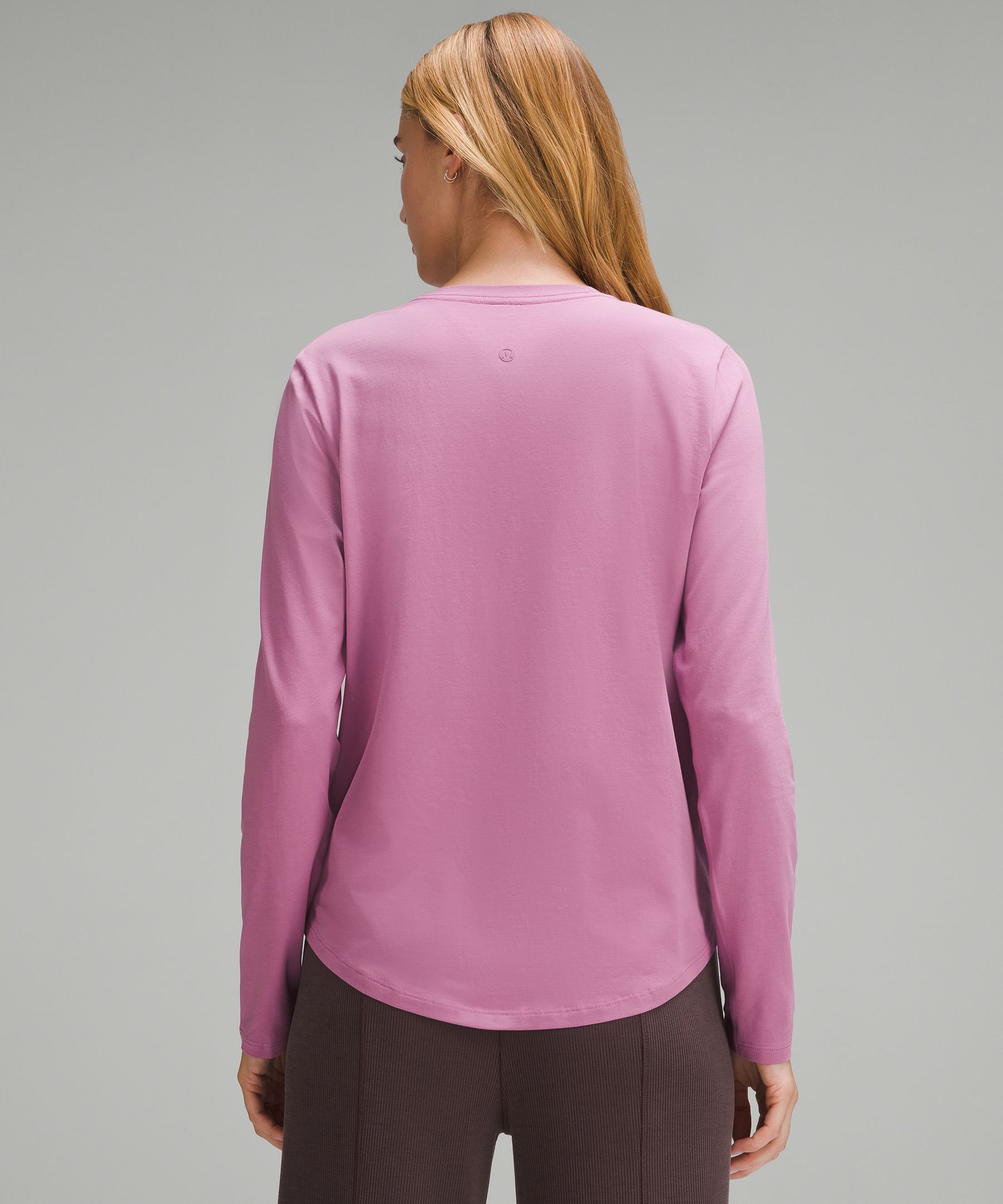 Lululemon Love Long-Sleeve Shirt - Purple - Size 8 Pima Cotton Fabric