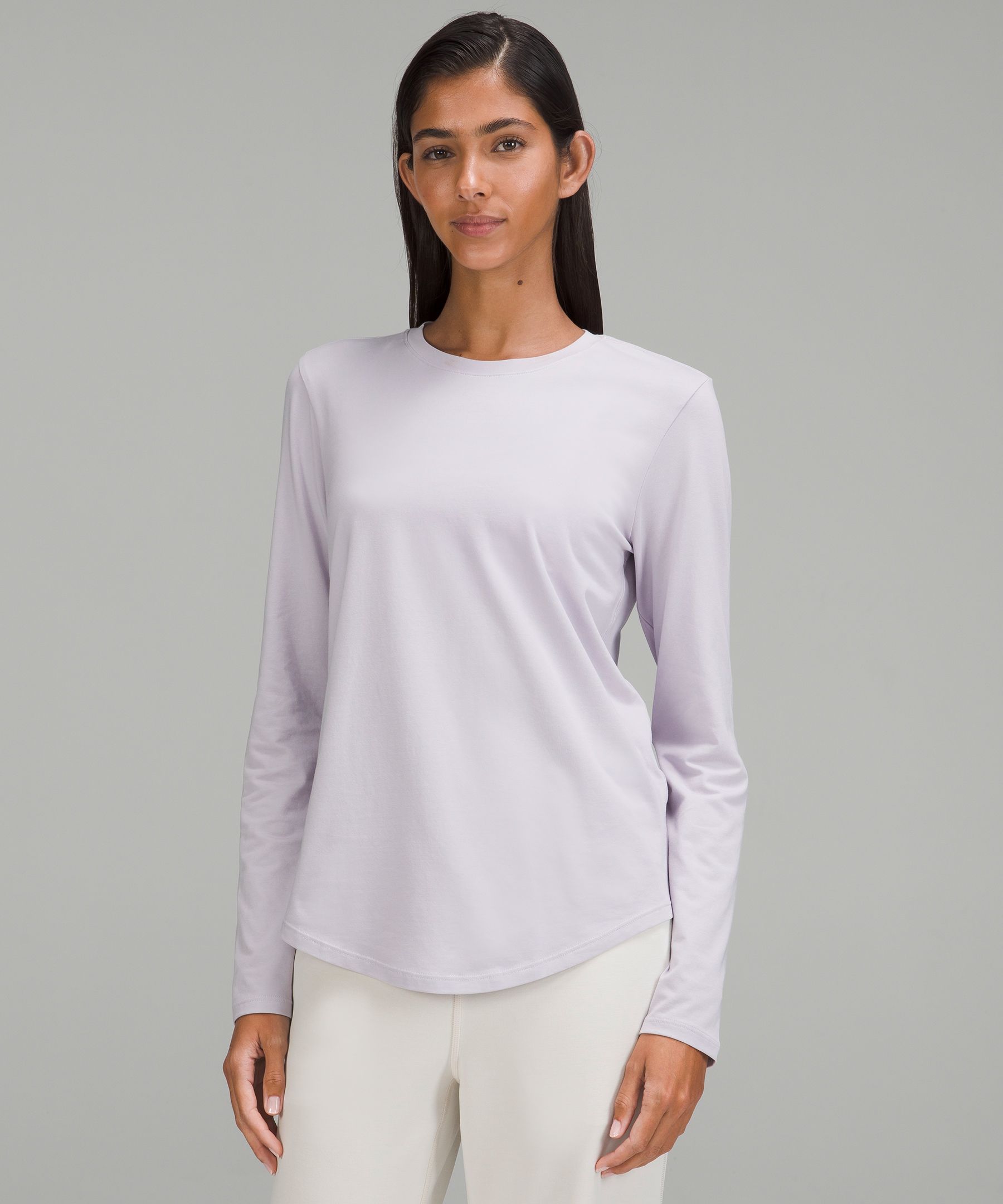 Lululemon Love Long Sleeve Shirt In Faint Lavender