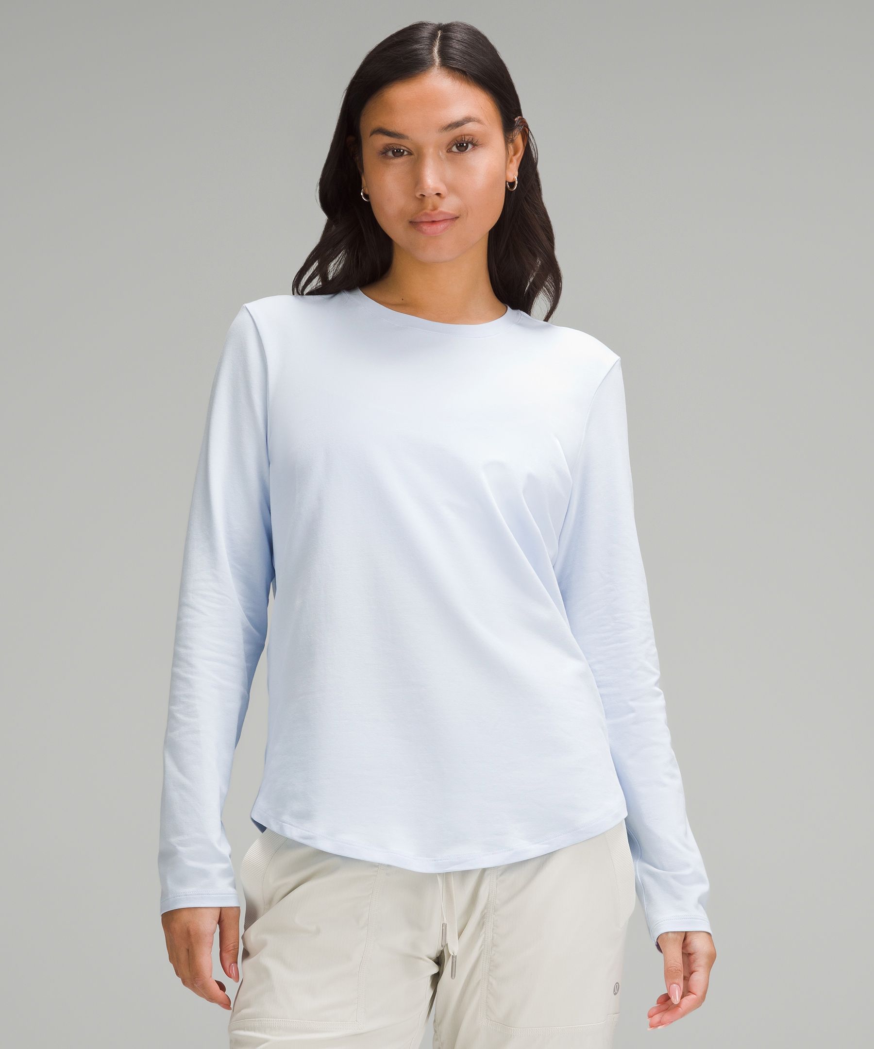 Lululemon Athletica Solid Black Long Sleeve T-Shirt Size 10 - 46