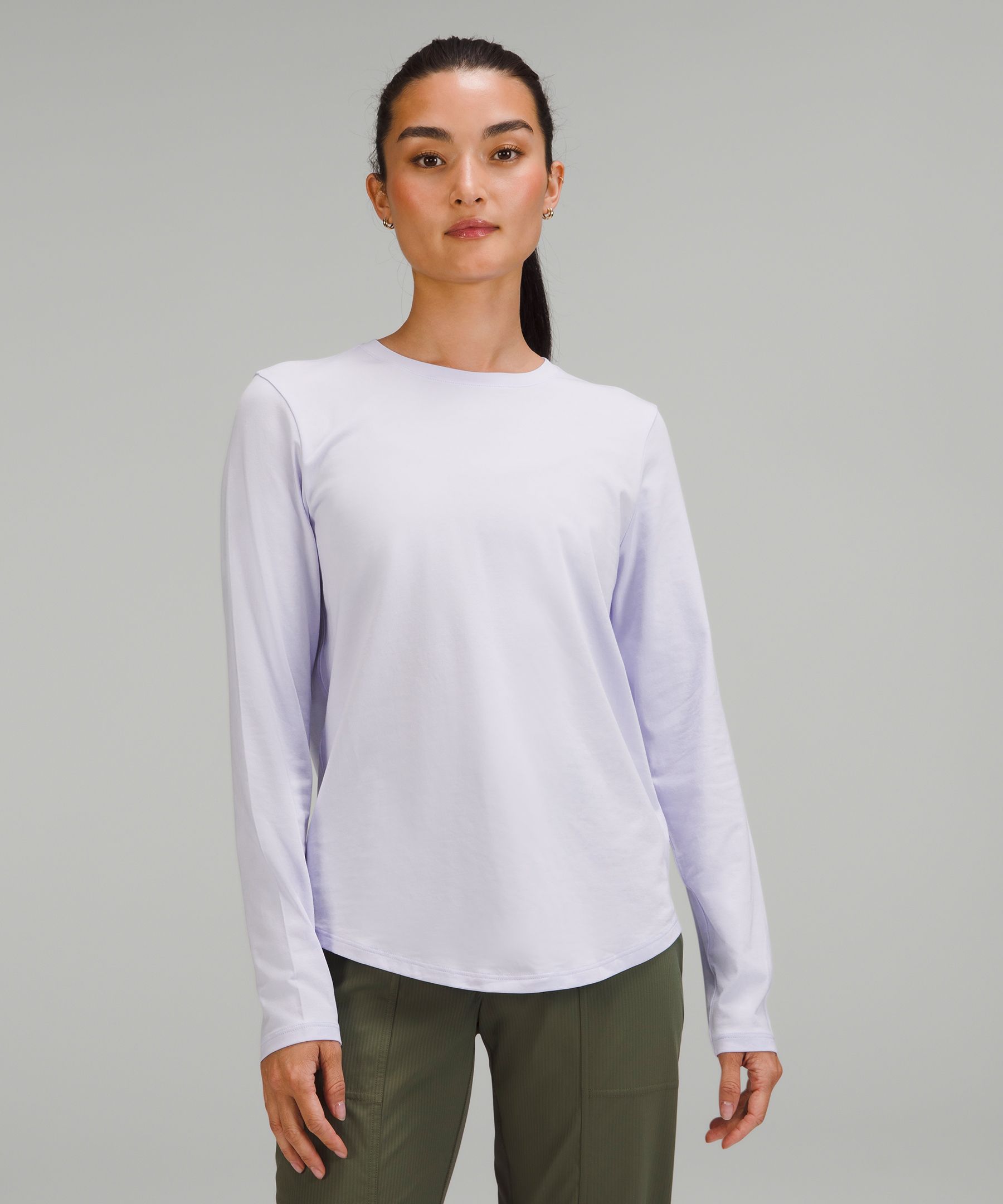 Lululemon Love Long Sleeve Shirt In Pastel Blue