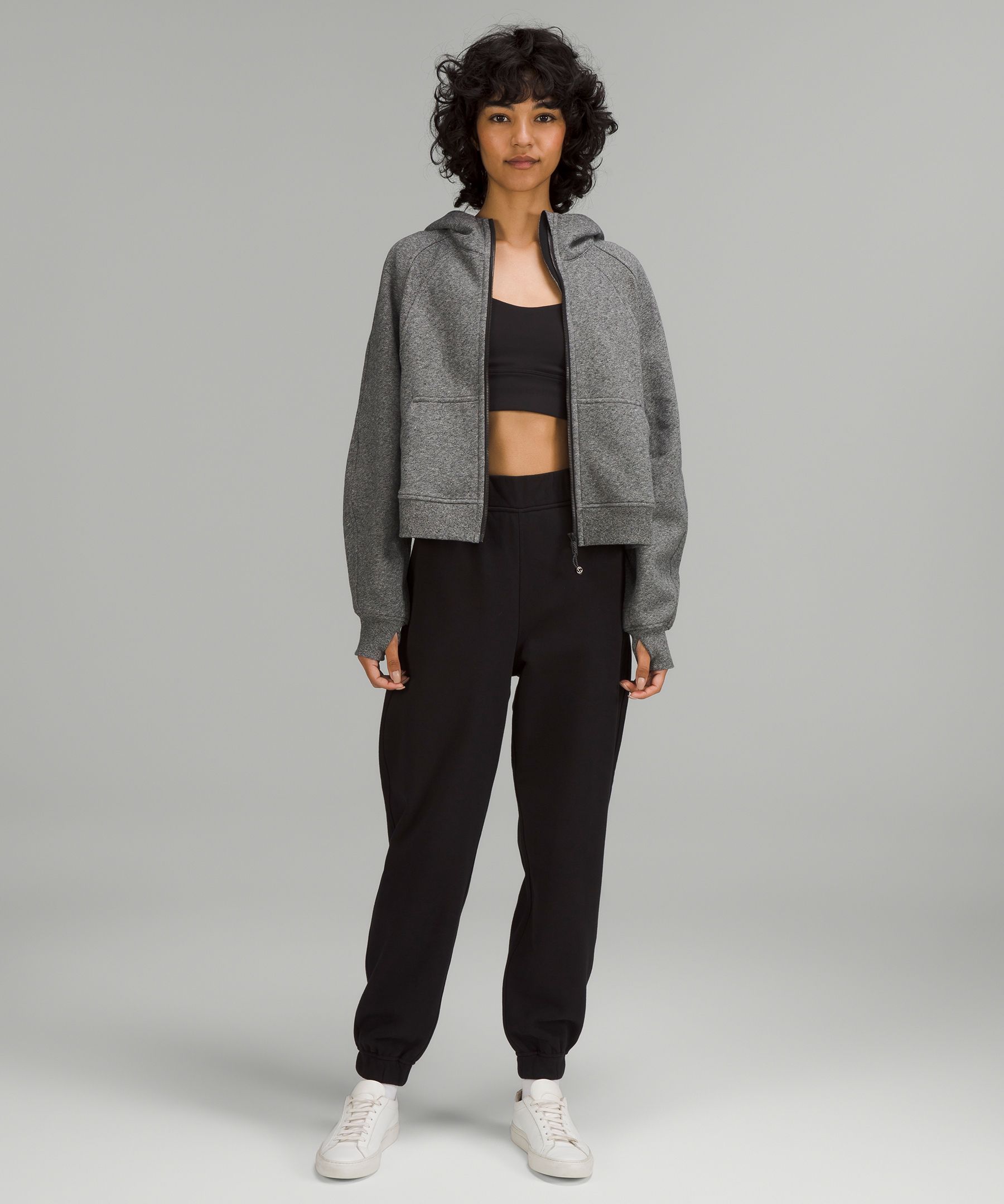 Lululemon Scuba Oversized Half Zip Hoodie Heathered grey, 女裝