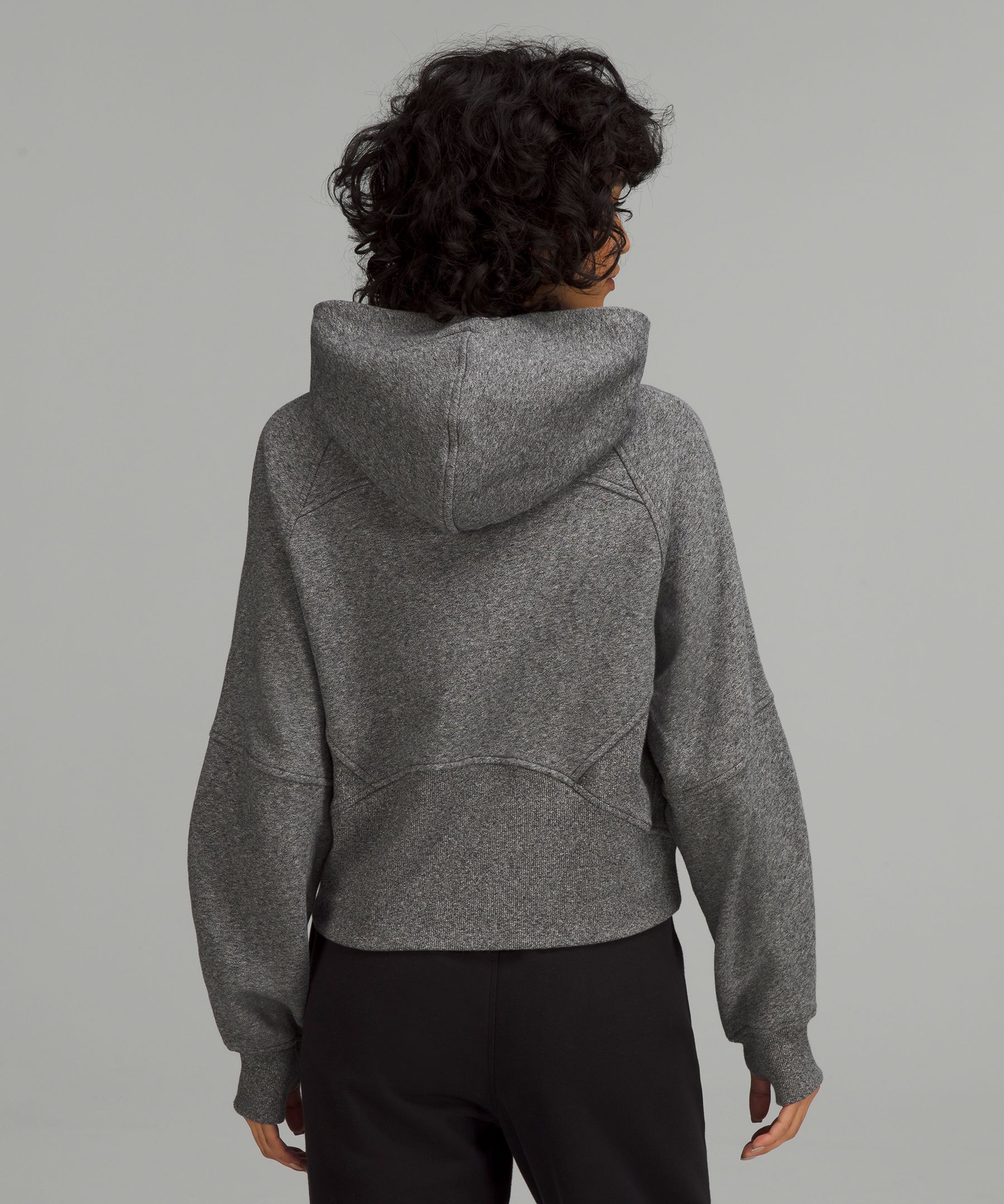 Lululemon Scuba Oversized Full Zip - Heathered Speckled Black