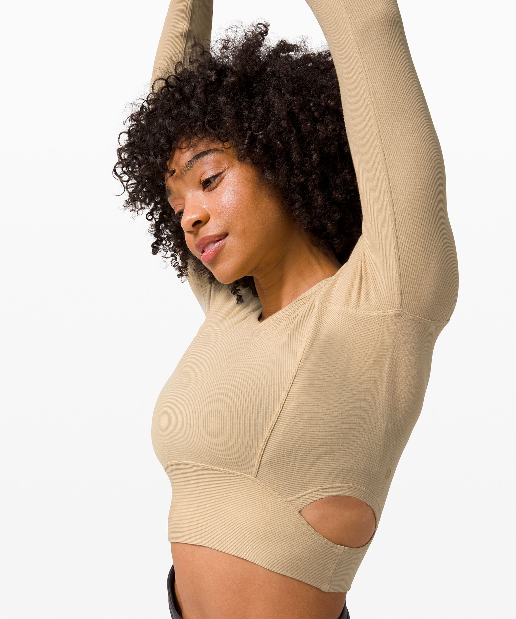LA Cut-Out-Waist Crop Long Sleeve | ロングスリーブ | Lululemon JP