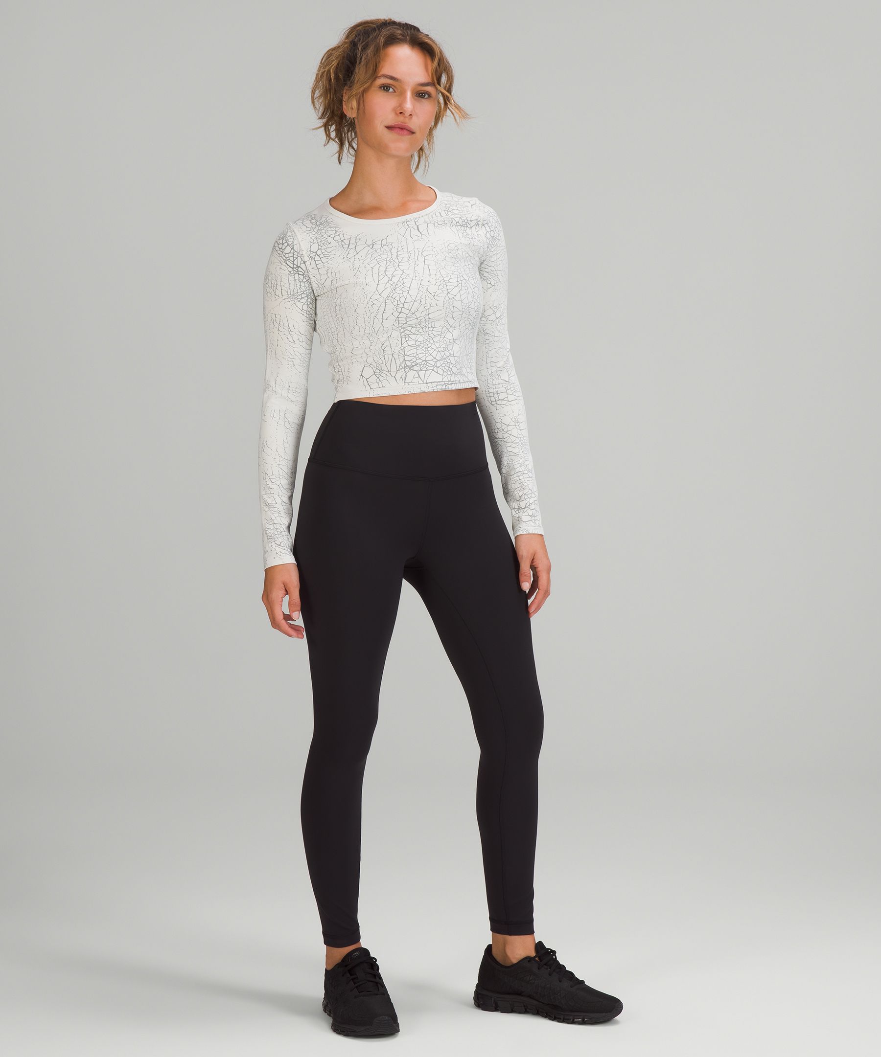 lululemon athletica, Tops, 22 Lululemon Wunder Train Cropped Long Sleeve Size  18