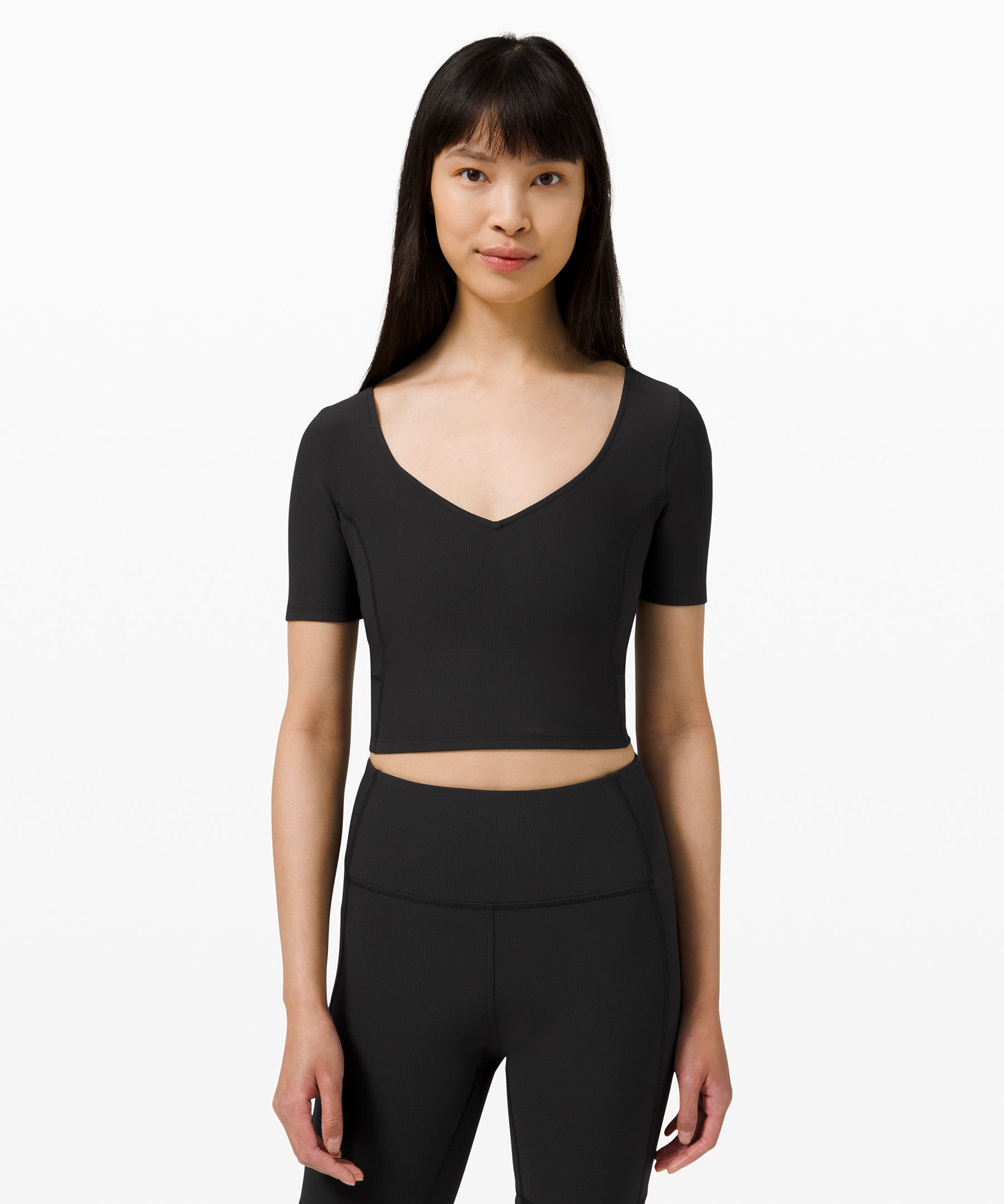 Lululemon Ribbed Yoga Bodysuit - Black - lulu fanatics