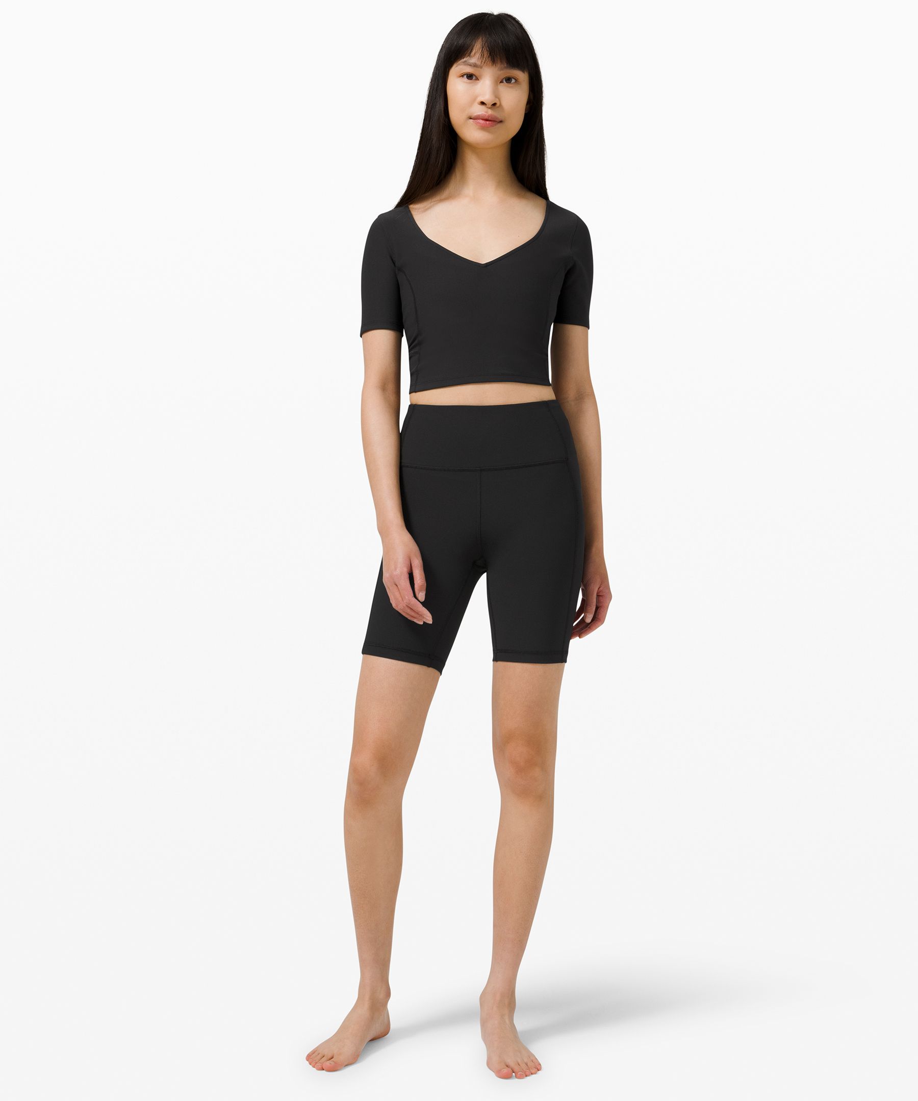 Ribbed Contoured-Waist Crew