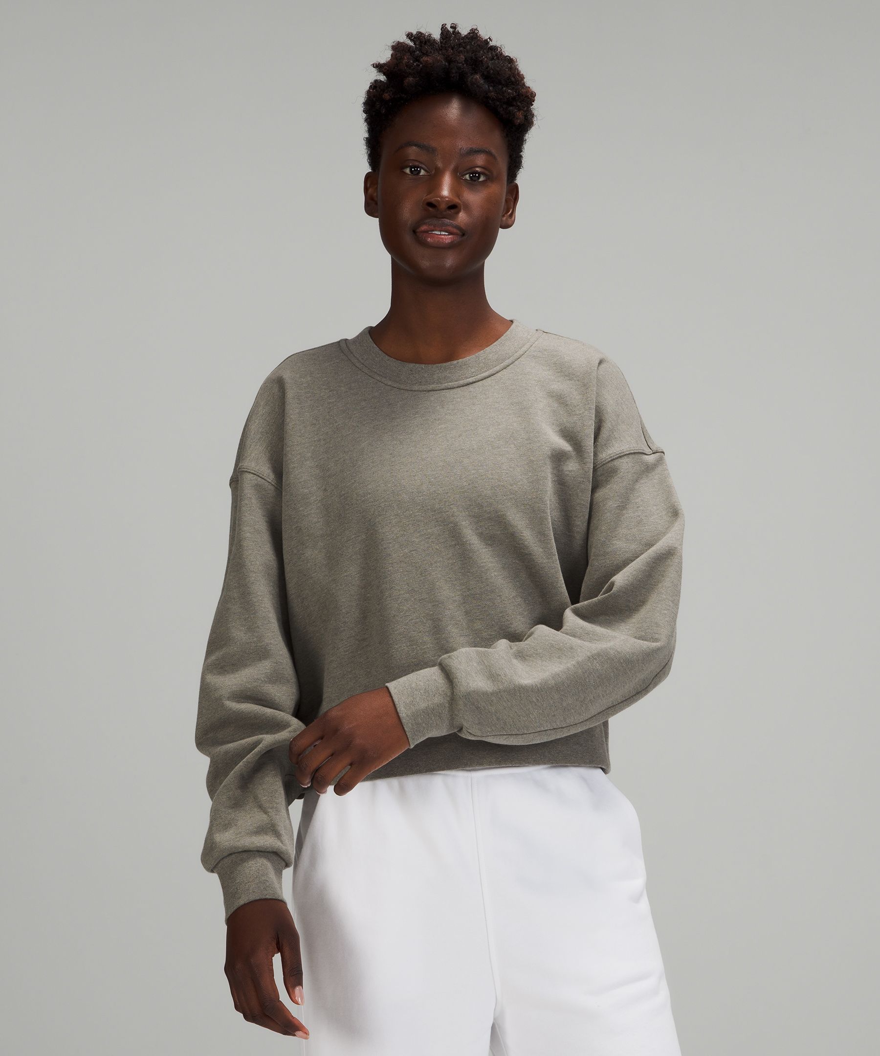 Huge shop cropped sweatshirt