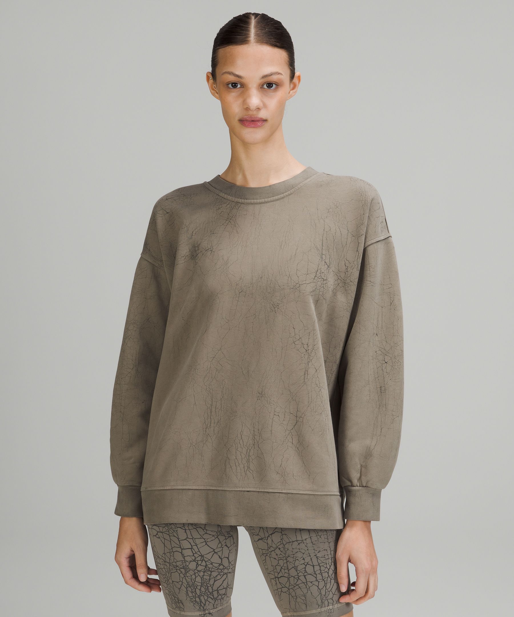 Oversized on sale crew neck