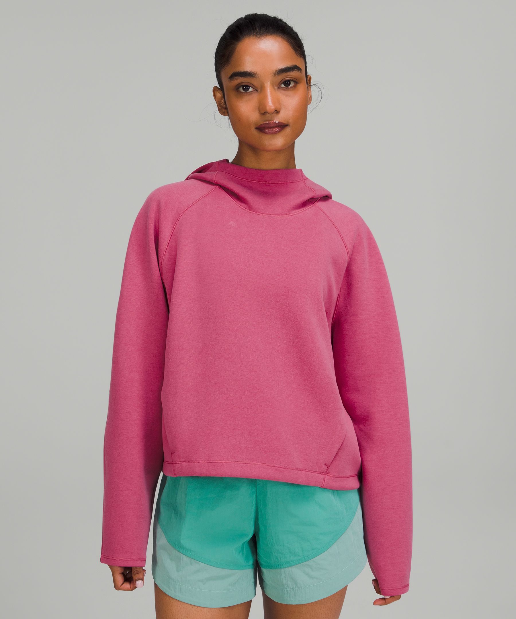 Lululemon Airwrap Modal Pullover Hoodie In Pink Lychee