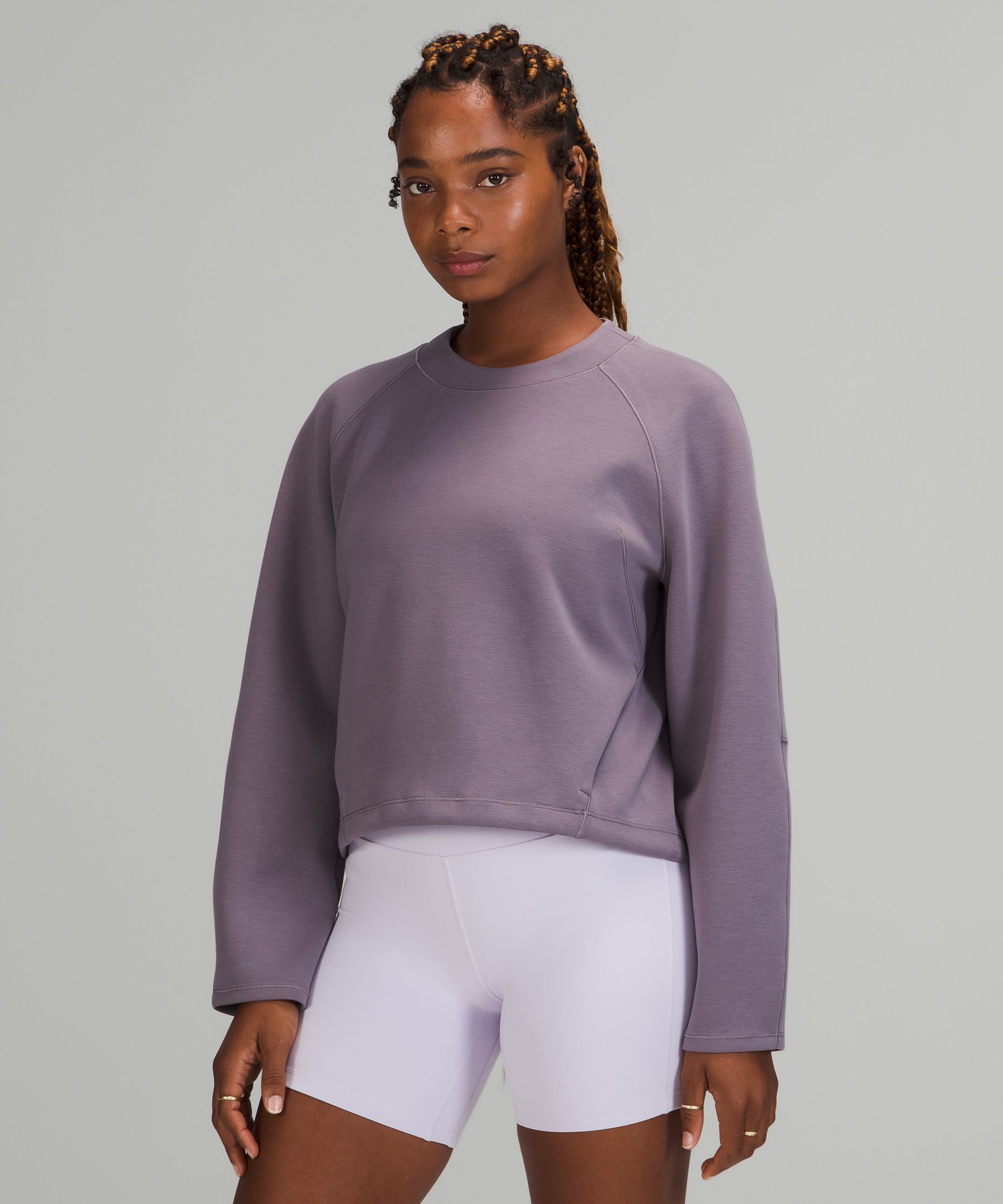 Lululemon Airwrap Crew *online Only - Wisteria Purple