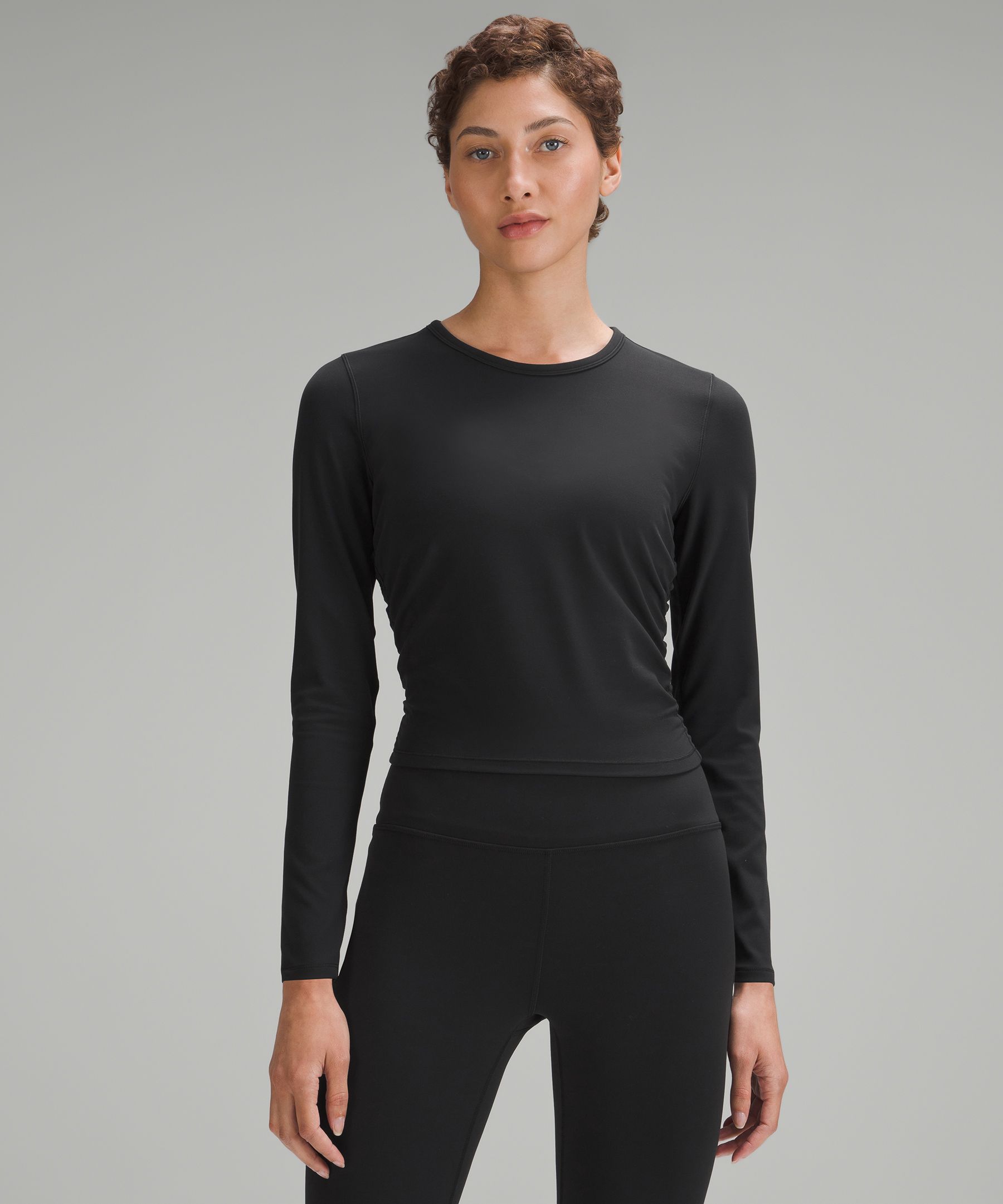 Lululemon Back In Action Long Sleeve Nulu Bourbon