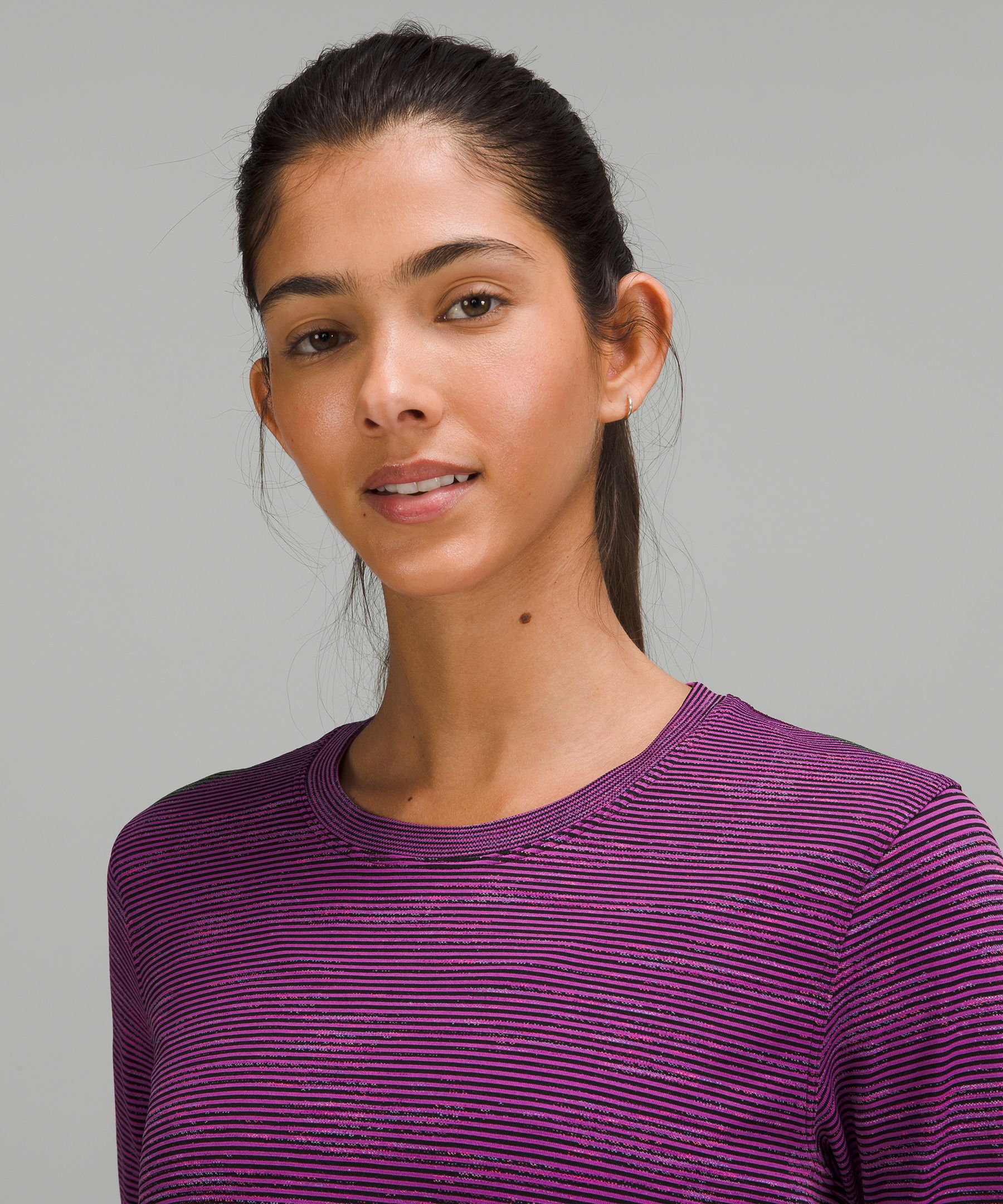 Lululemon Run: Swiftly Tech Long Sleeve Crew - Tonka Stripe