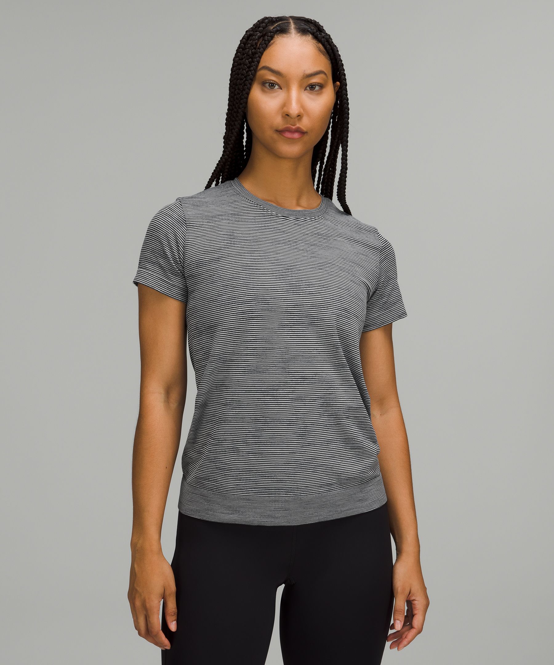 Lululemon Swiftly Tech 2.0 Short-sleeve Stretch-knit T-shirt In Black