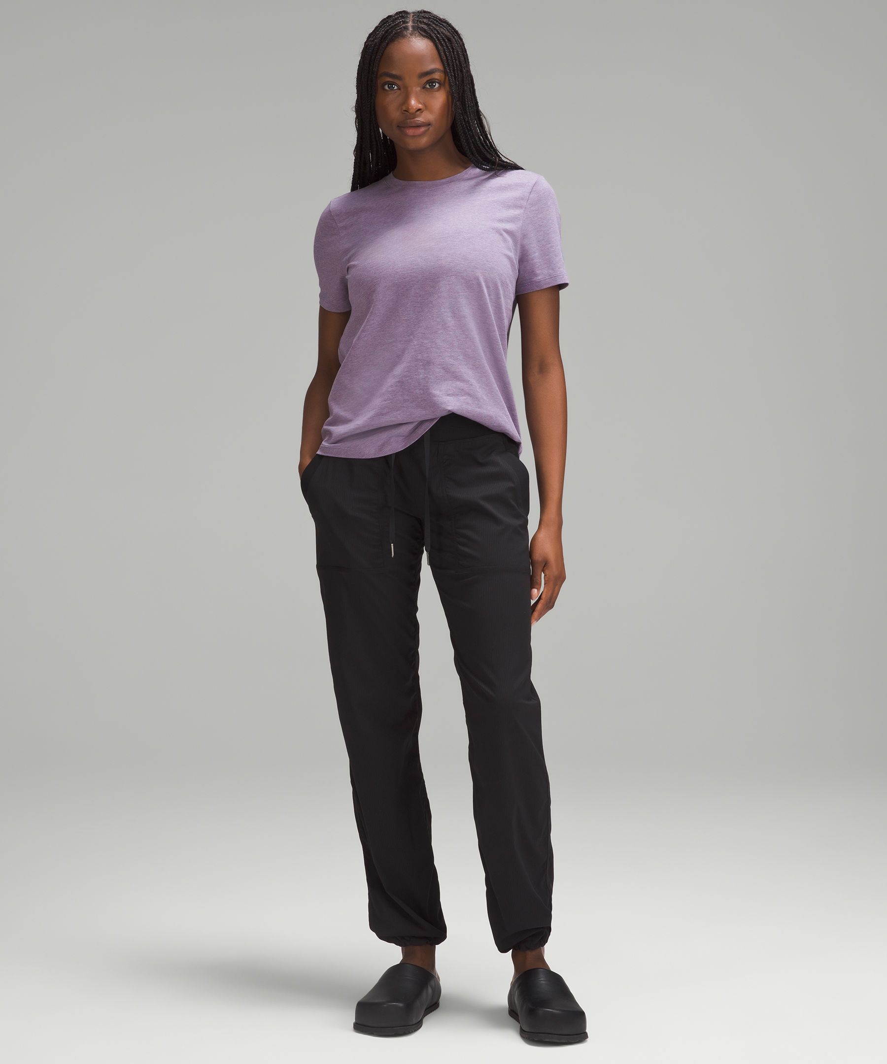 Lululemon Love Crewneck T-Shirt Sweatshirt - Purple Pima Cotton Fabric