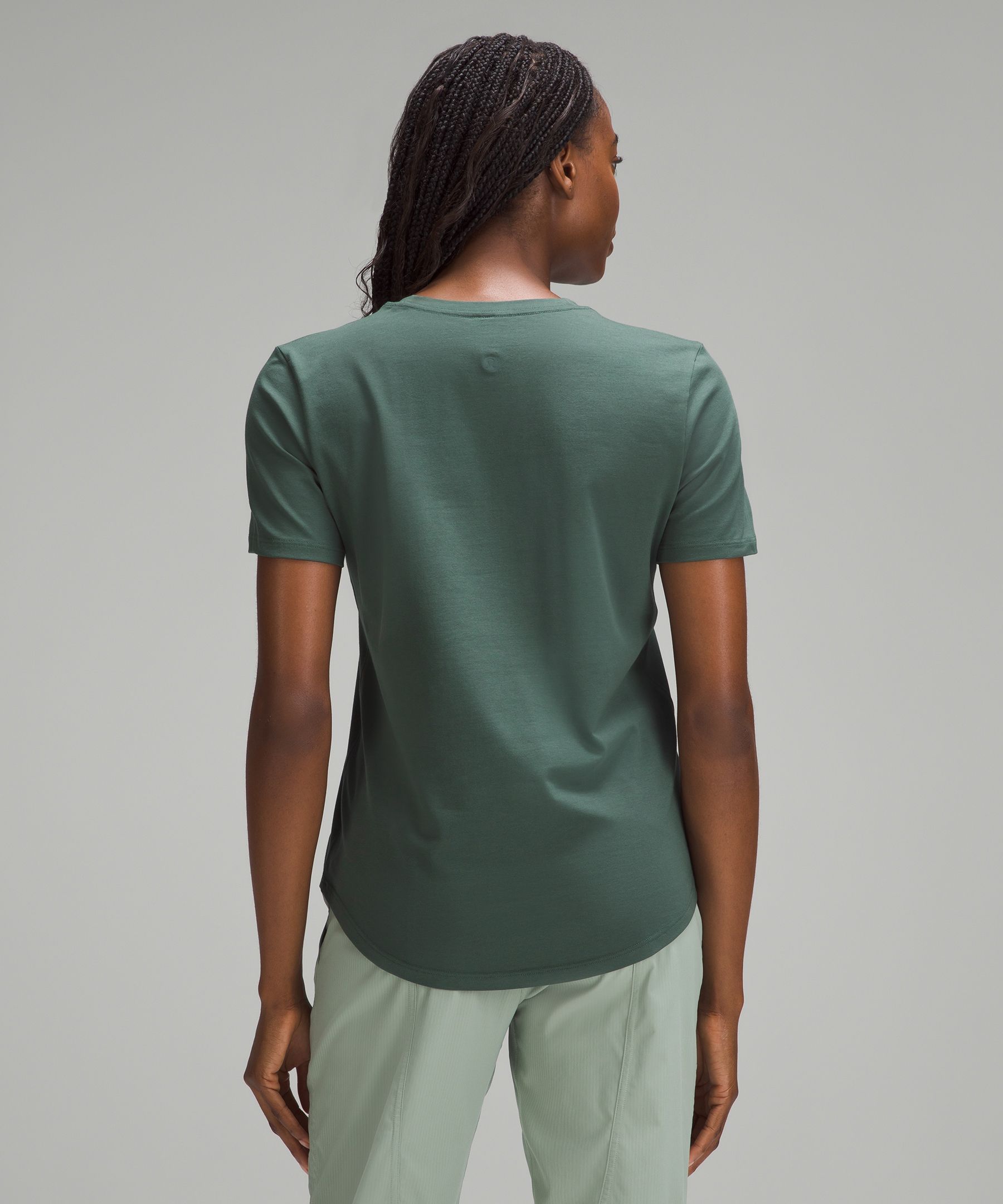 Lululemon Love Tee Short Sleeve V-Neck T-Shirt Rainforest Green