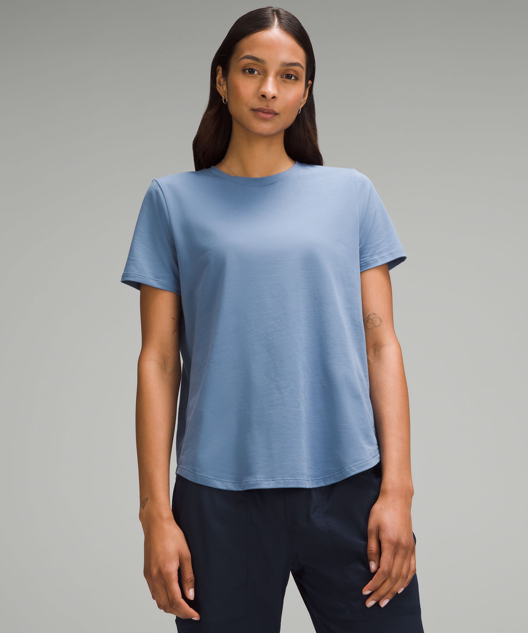 Shop Lululemon Love Curved-hem Crewneck T-shirt