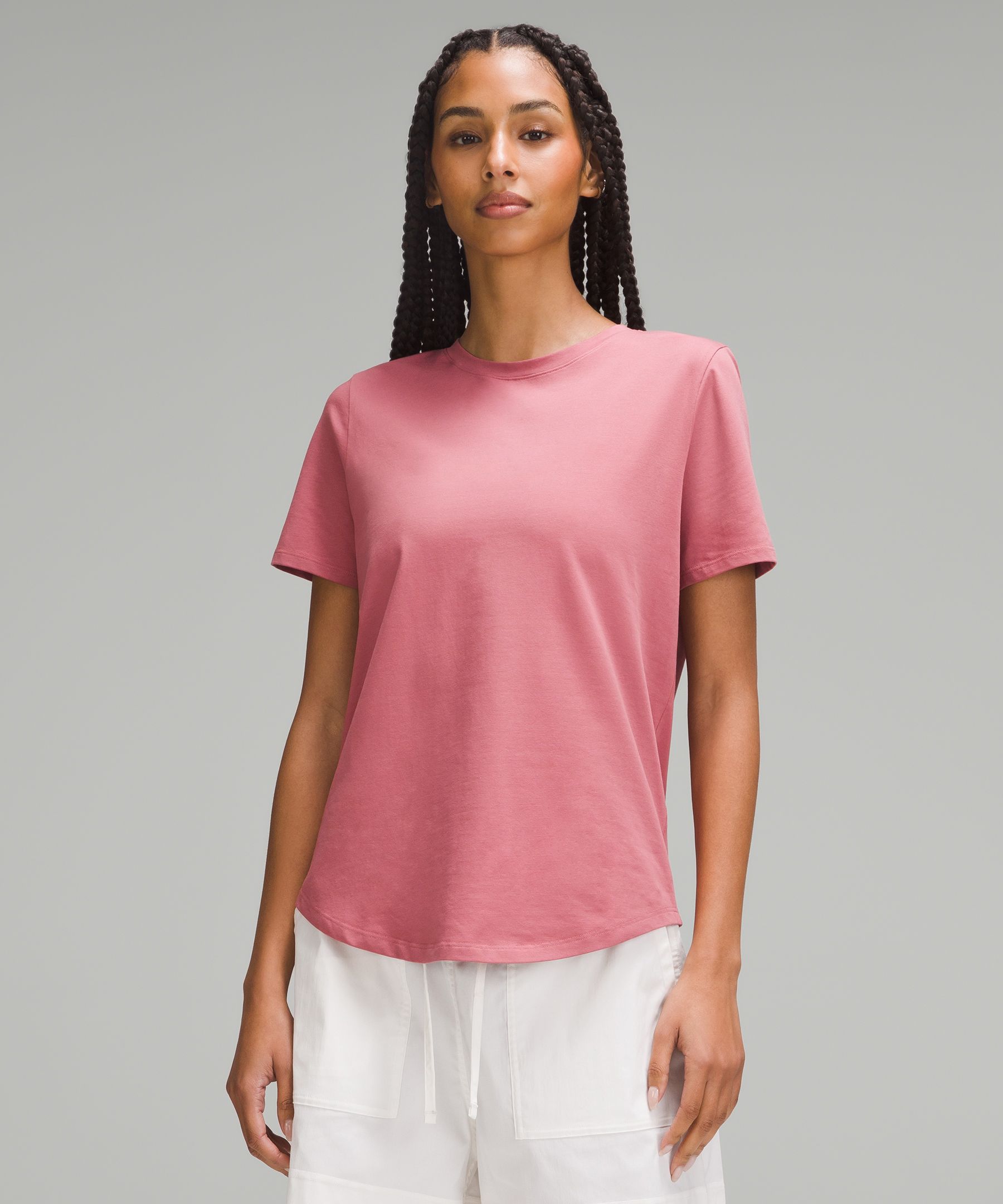 ENTI Women Tie Dye Shirt Round Neck 3/4 Sleeves in Pink at