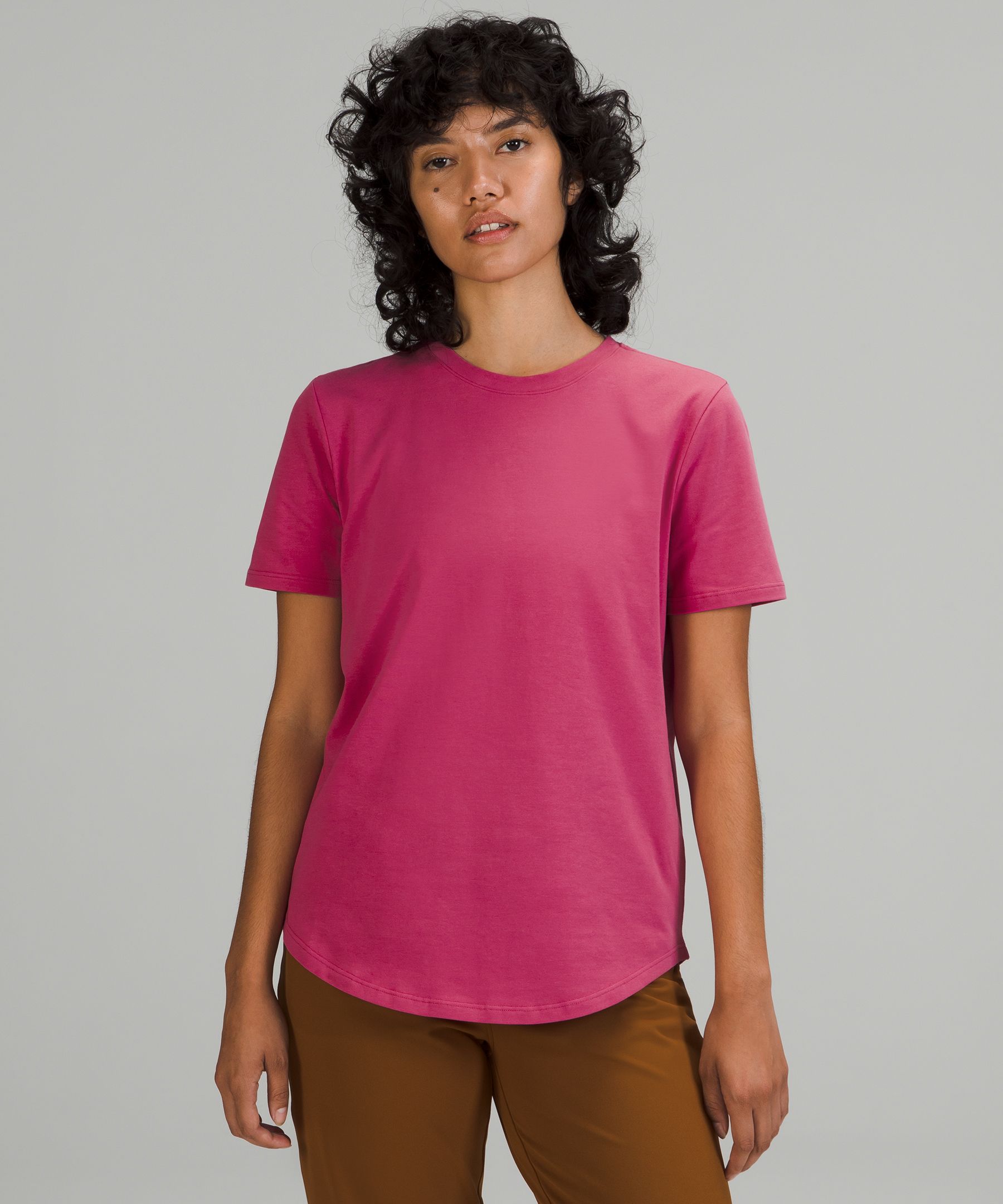 Lululemon Love Crew Short Sleeve T-shirt In Pink Lychee