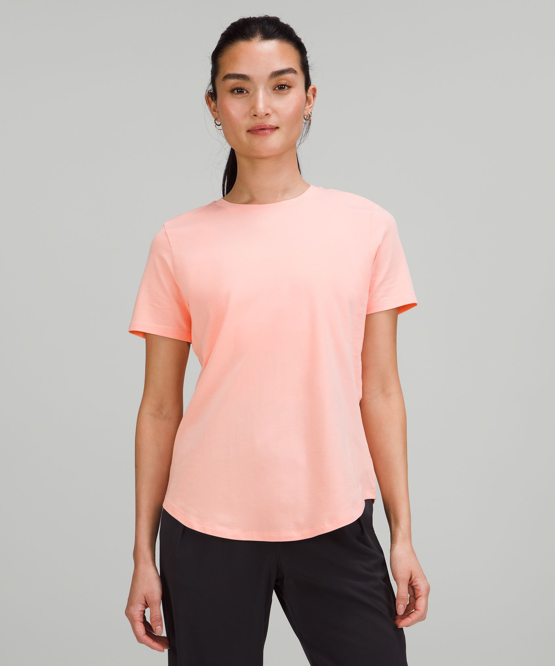 Lululemon Love Crew T-shirt In Dew Pink
