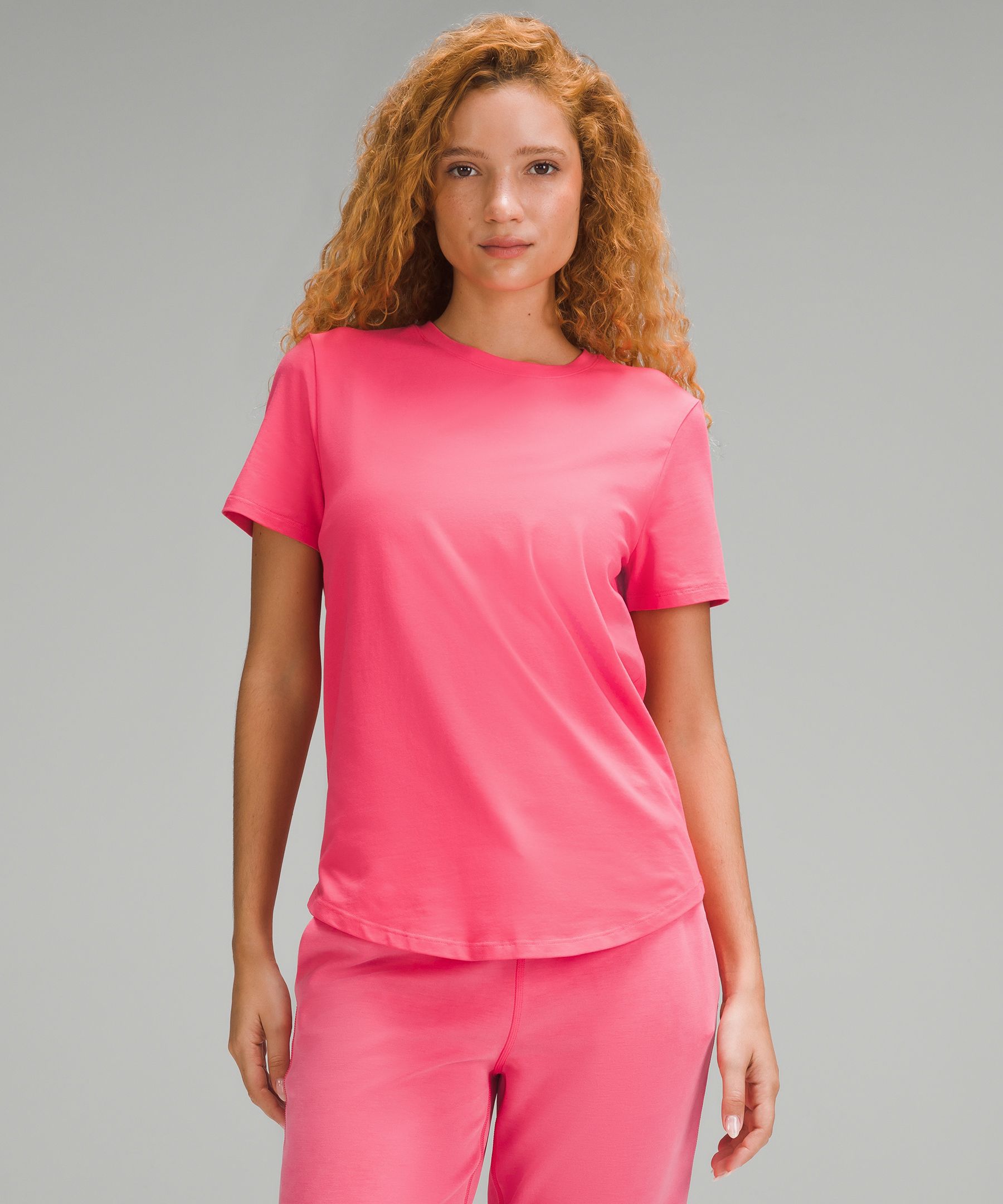 Shop Lululemon Love Curved-hem Crewneck T-shirt