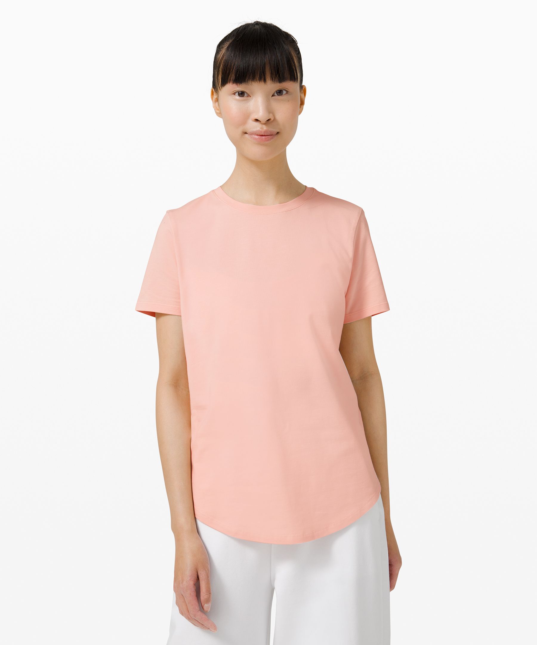 【U LAN】Romance Track Collar Short Sleeve Tee Colorblock Short Sleeve Women's Tennis Shirt Raspberry Pink