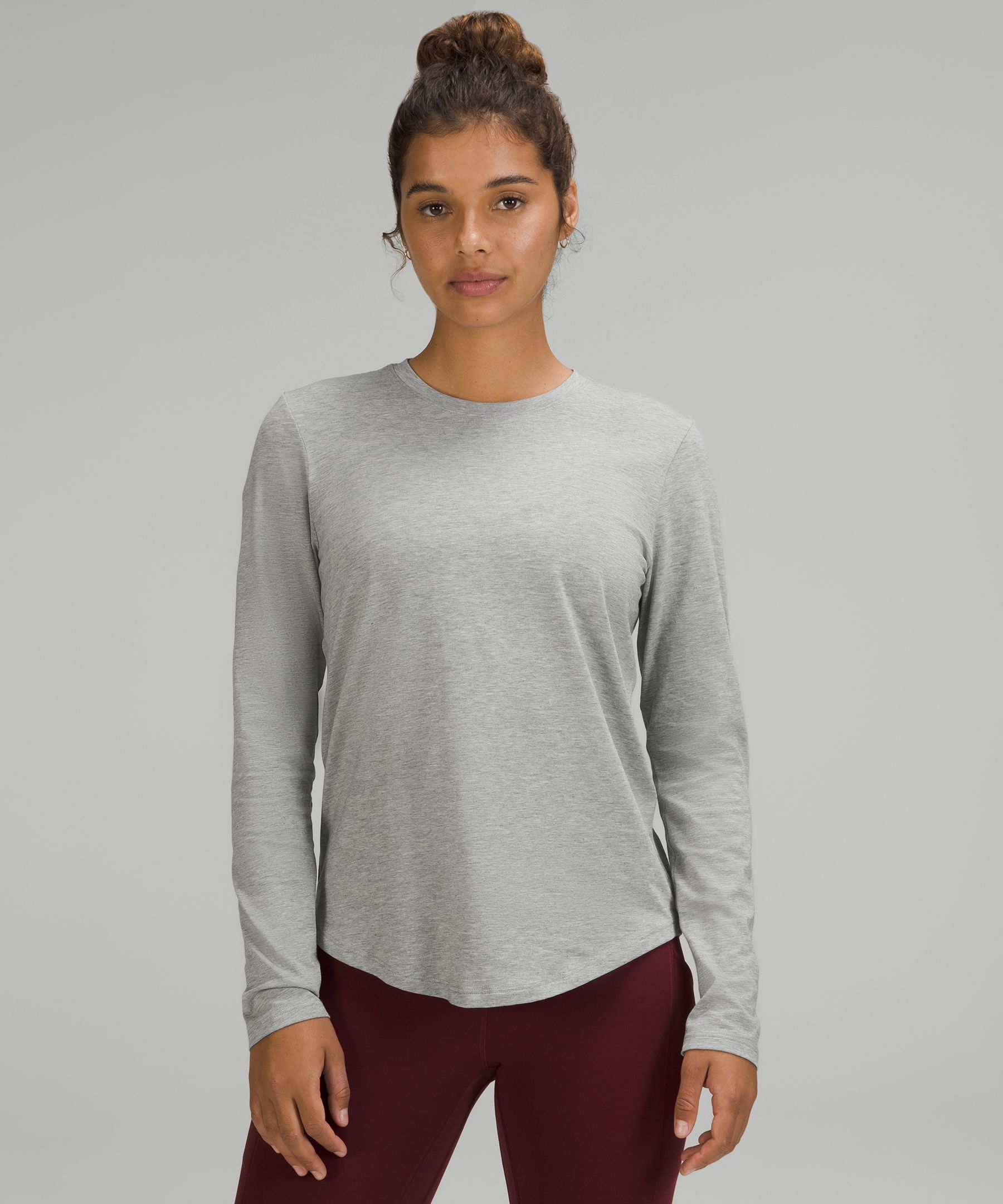 Lululemon Love Long-Sleeve Shirt - White Pima Cotton Fabric