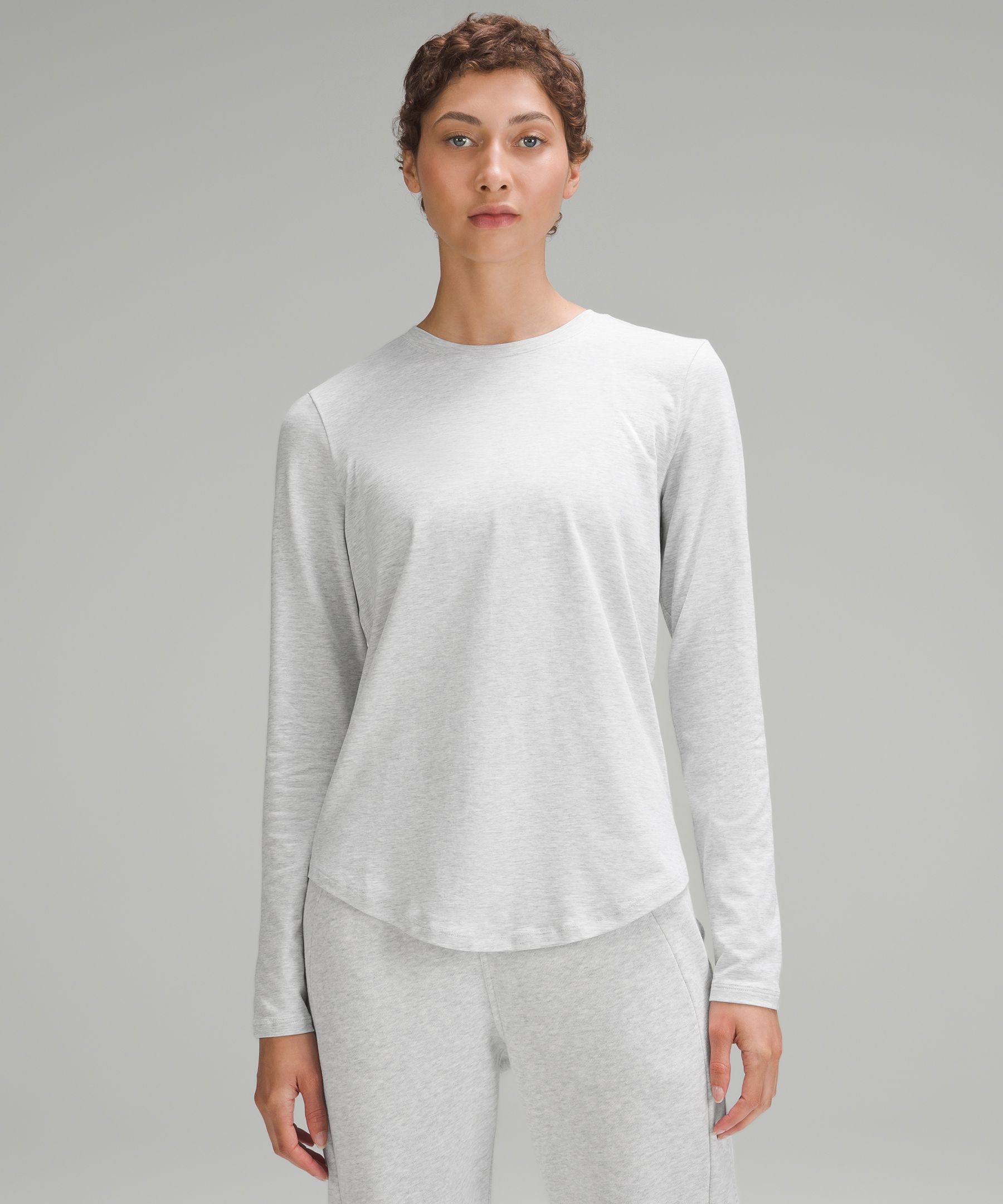 Brand New Lululemon Love Long Sleeve Size 6 Heathered White