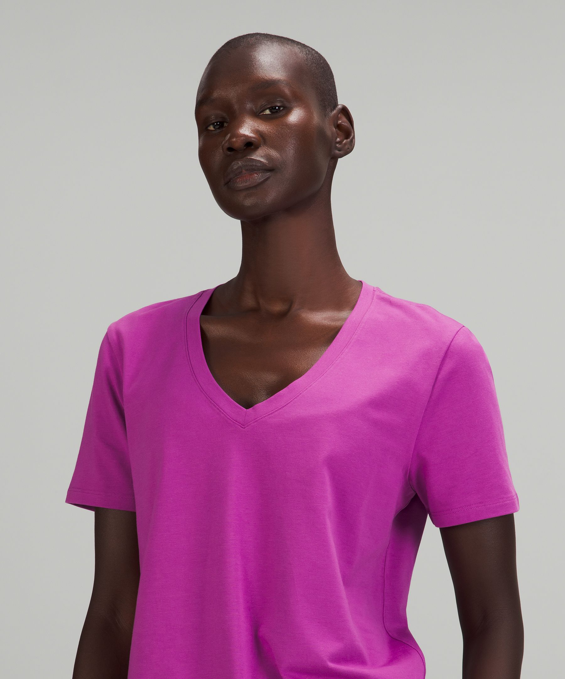 Pink V-Neck Top