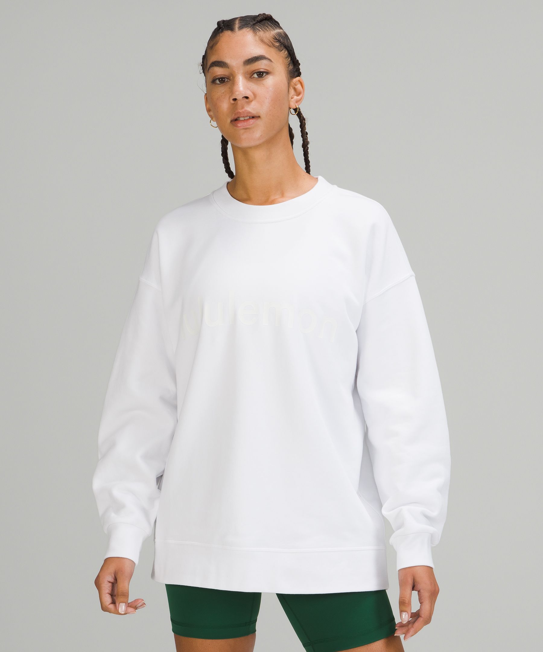 Lululemon Perfectly Oversized Crew In White