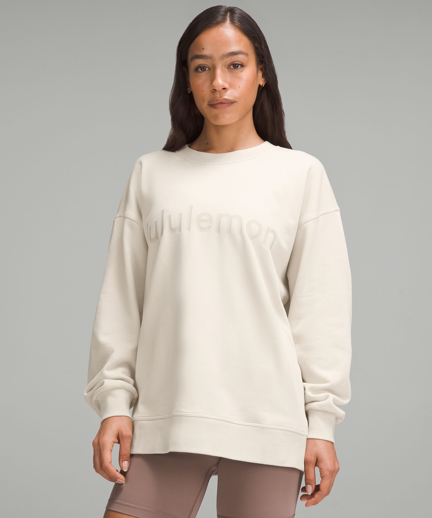 Shop Lululemon Perfectly Oversized Crew Graphic