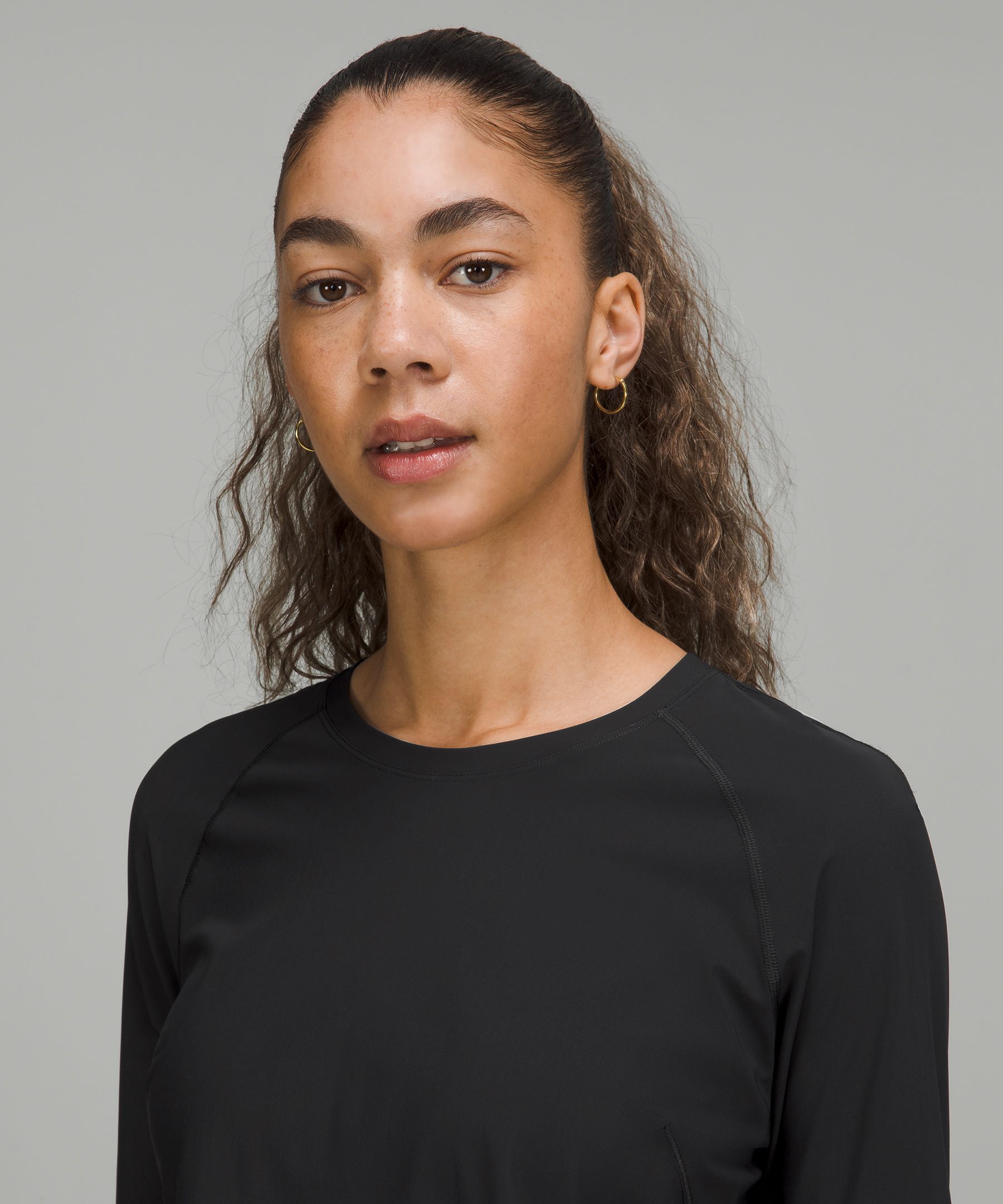 Crew Neck UV Protection Running Long Sleeve Shirt