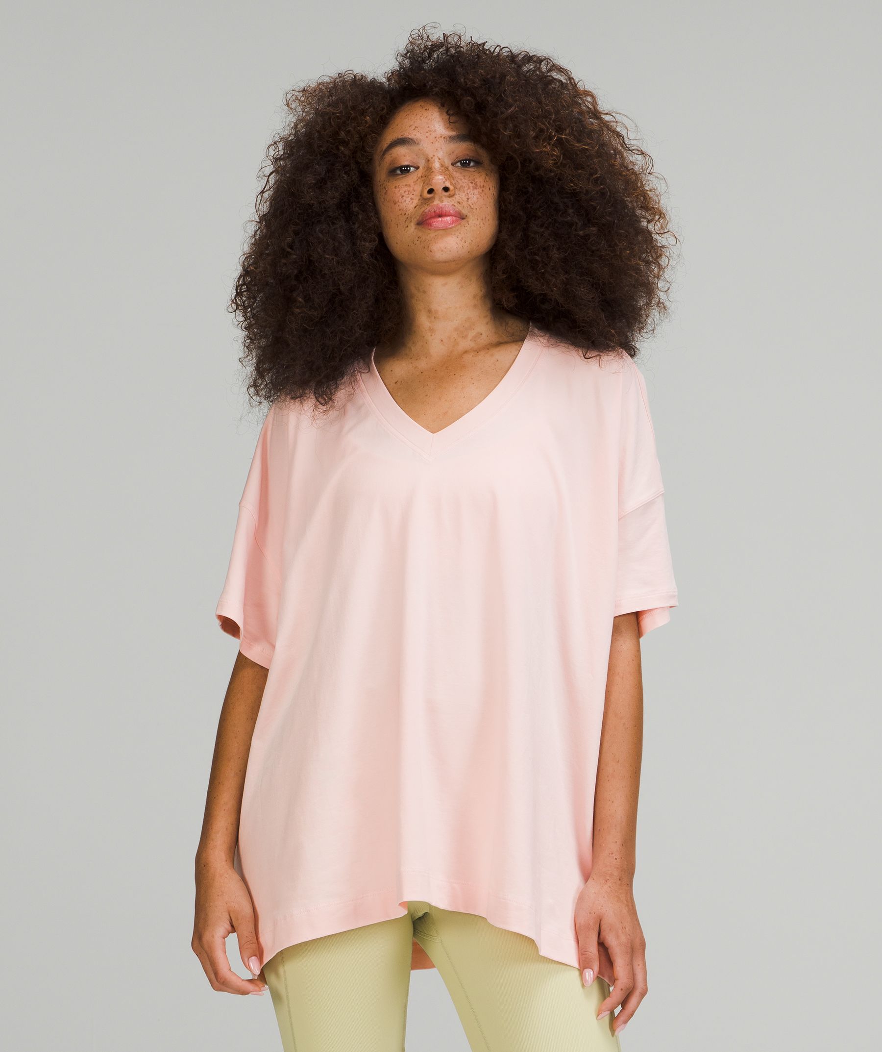 Side Tie V-Neck T-Shirt | T-Shirts 