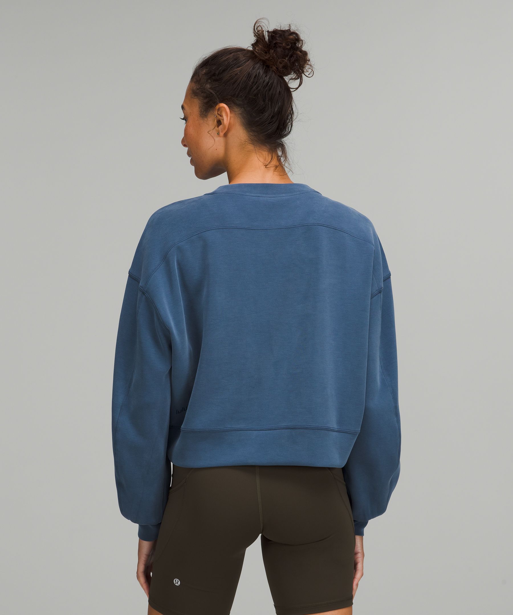 Lululemon Perfectly Oversized Crew - Blue Cast - lulu fanatics