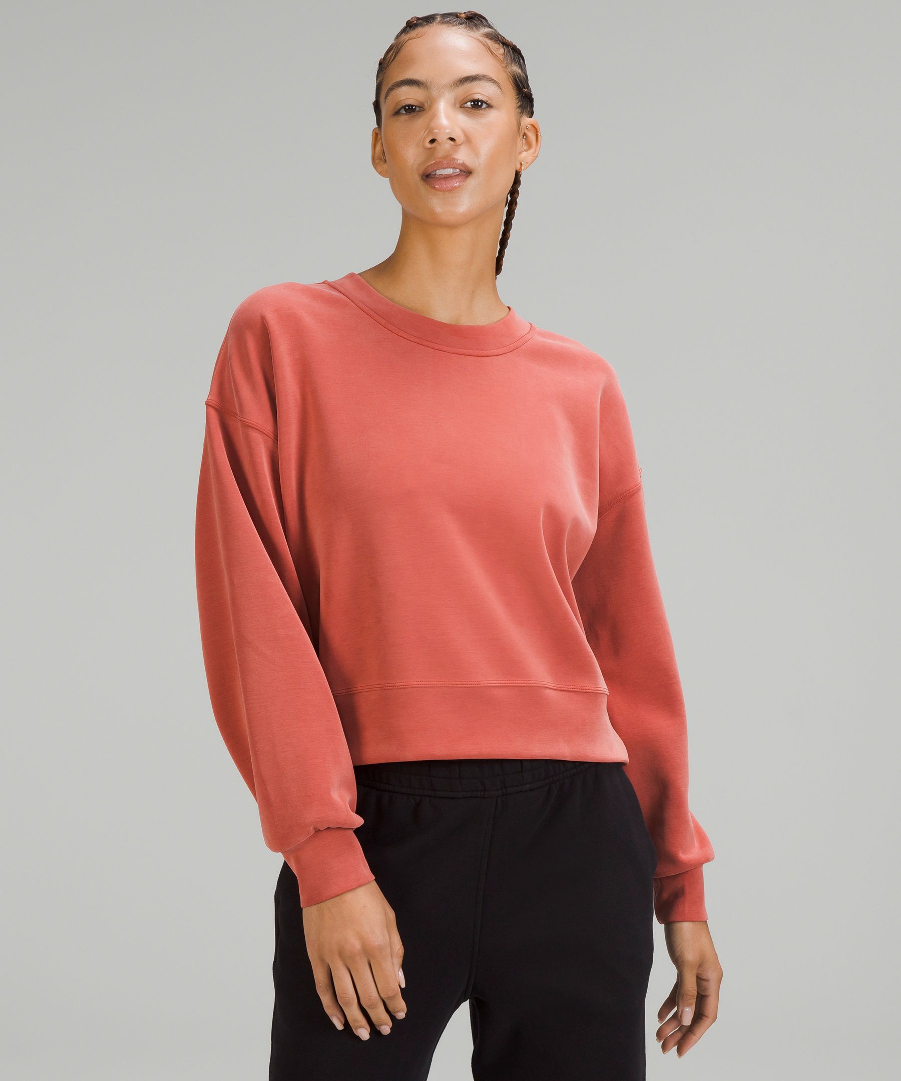 Lululemon Softstreme Perfectly Oversized Cropped Crew