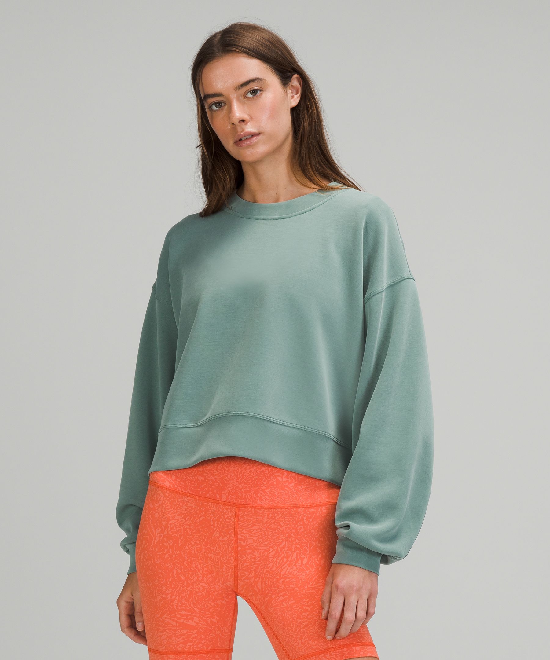 Lululemon Softstreme Perfectly Oversized Cropped Crew