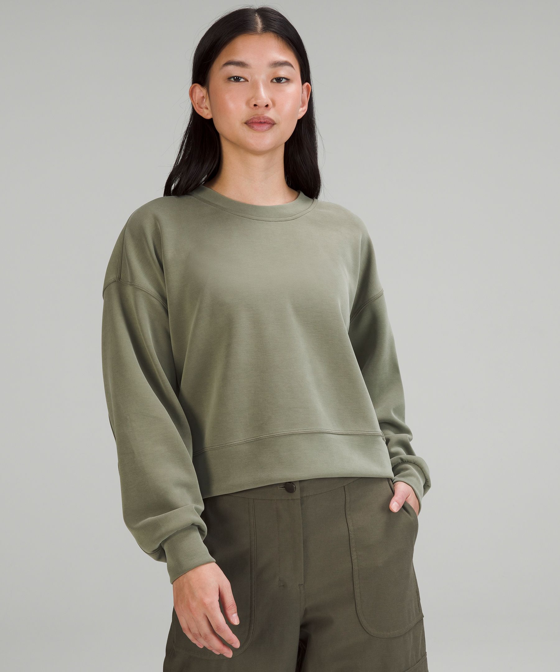 Grey Sage Perfectly Oversized - sizing off : r/lululemon