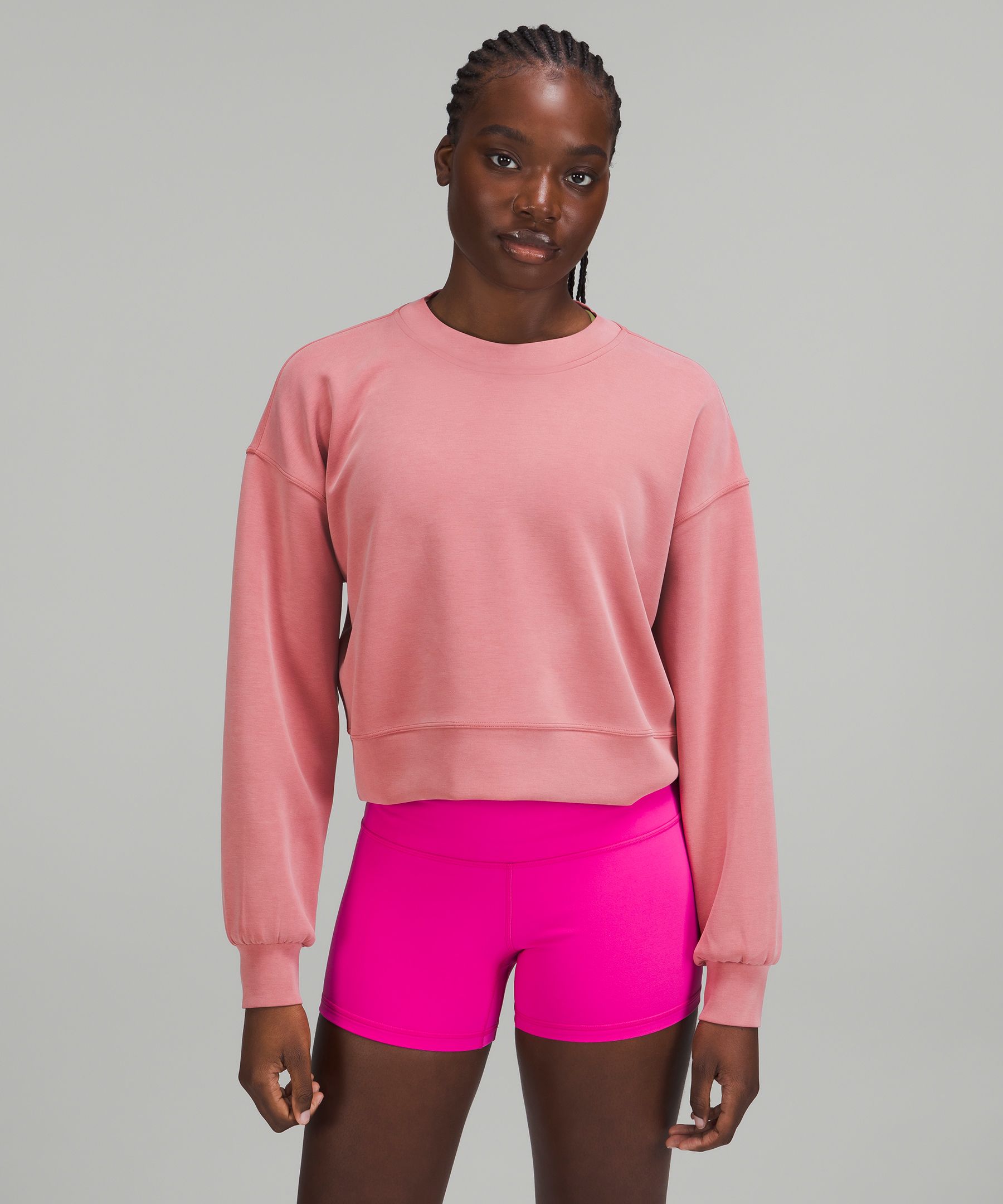 Perfectly Oversized Cropped Crew *Softstreme | Women's Hoodies