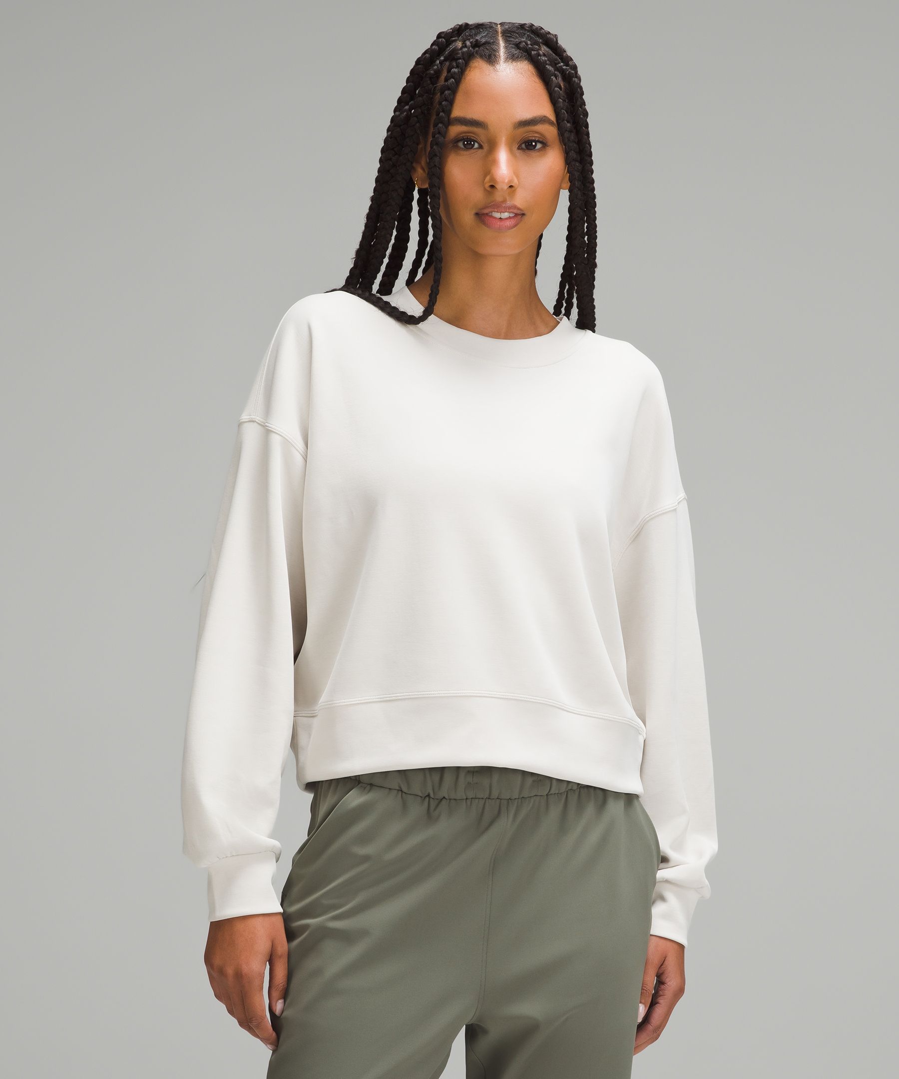 Softstreme Perfectly Oversized Cropped Crew, Women's Hoodies & Sweatshirts