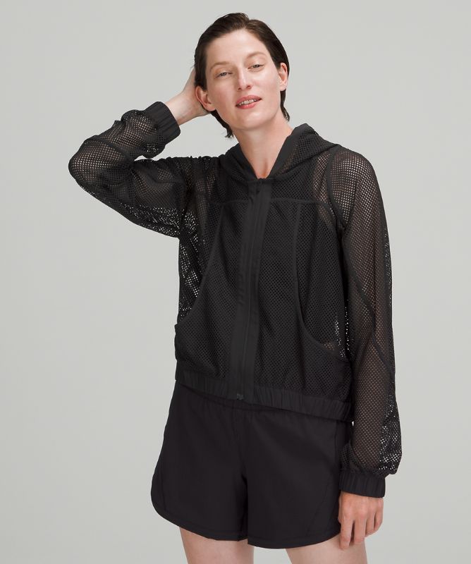 Relaxed Fit Mesh Jacket