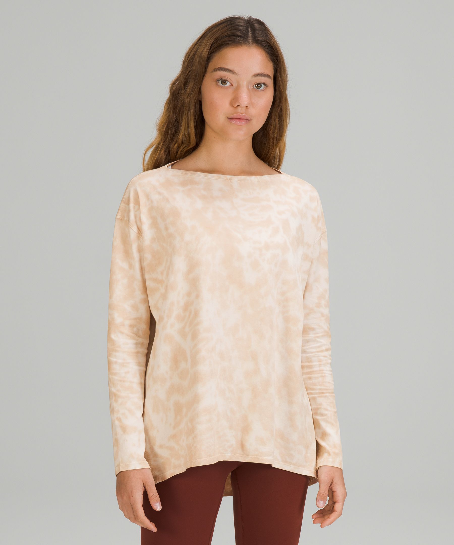 Lululemon Back In Action Long Sleeve - Desert Sun - lulu fanatics