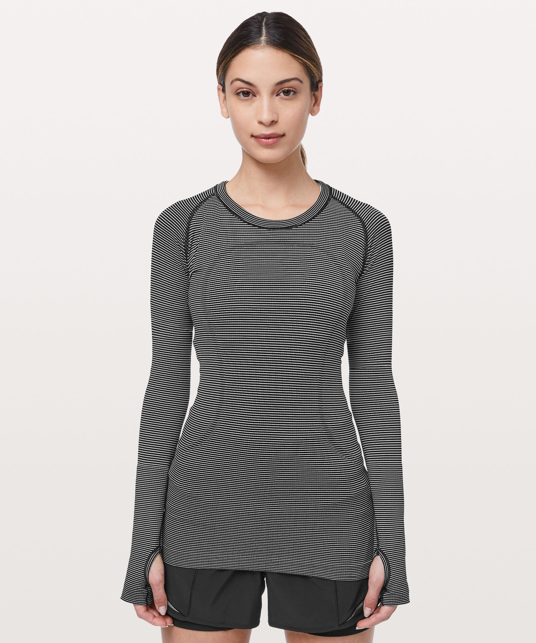 Lululemon Swiftly Tech Long Sleeve Crew In Dark Red/dark Red