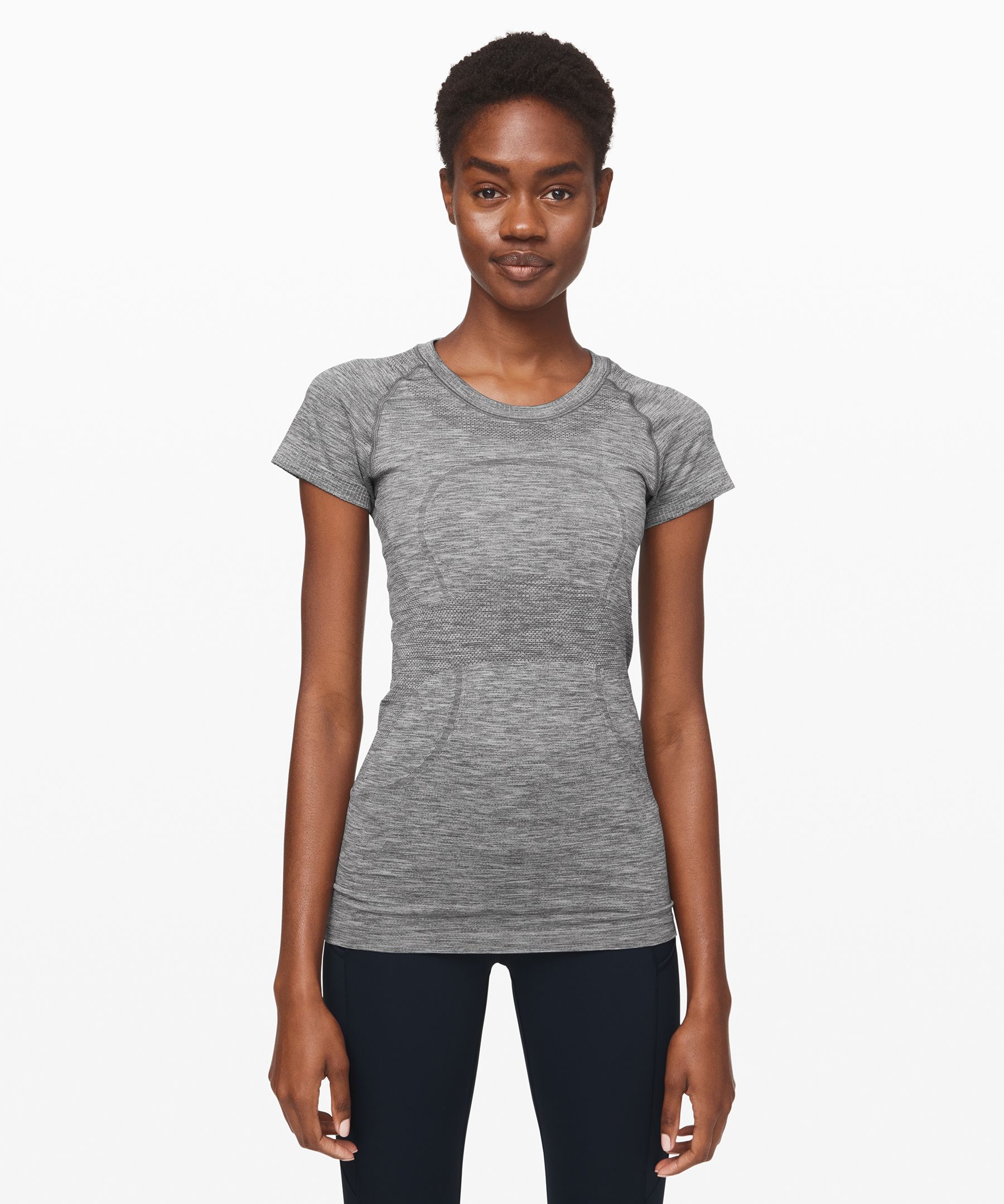 Lululemon Swiftly Tech Short Sleeve Crew - Black / Black - lulu fanatics