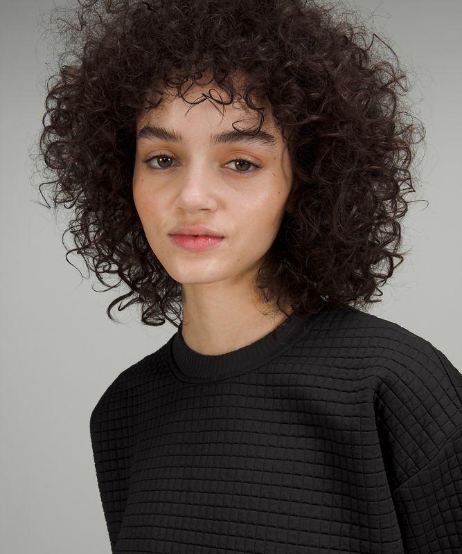 lululemon lab Textured Grid Cropped Pullover