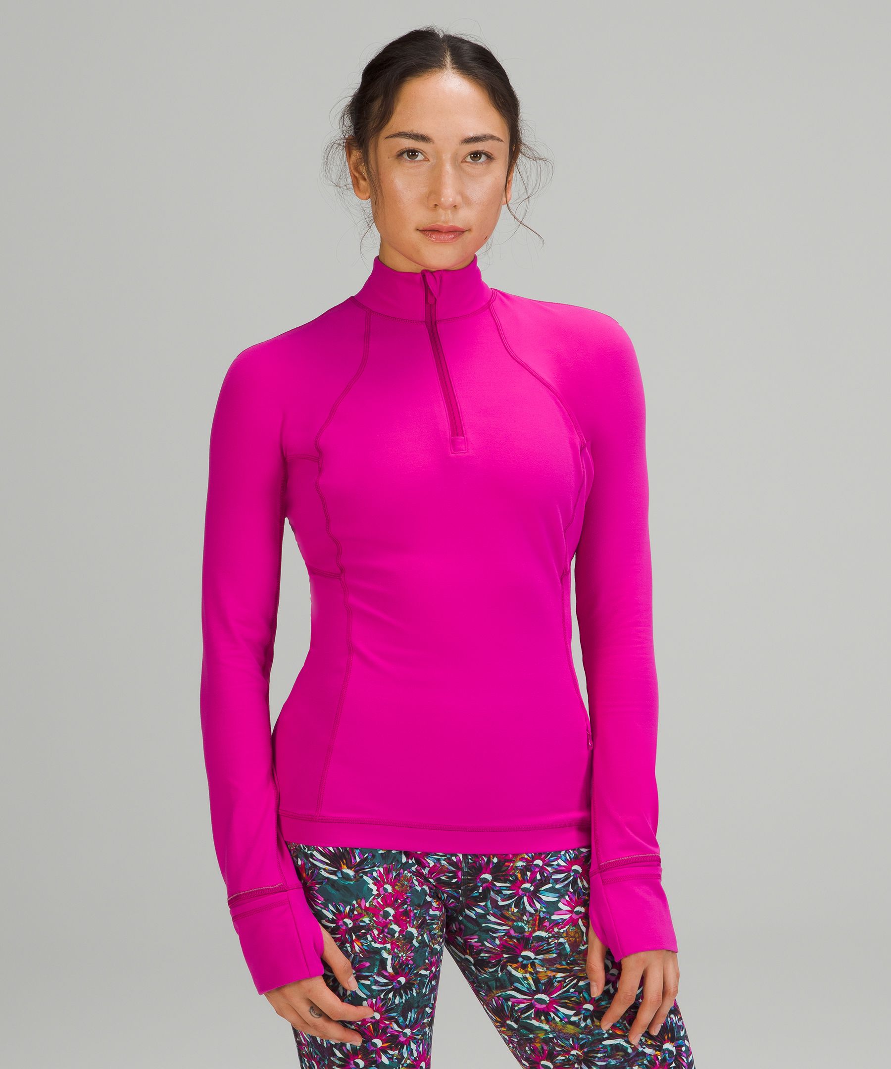 Lululemon It's Rulu Run Half-zip In Animal Print