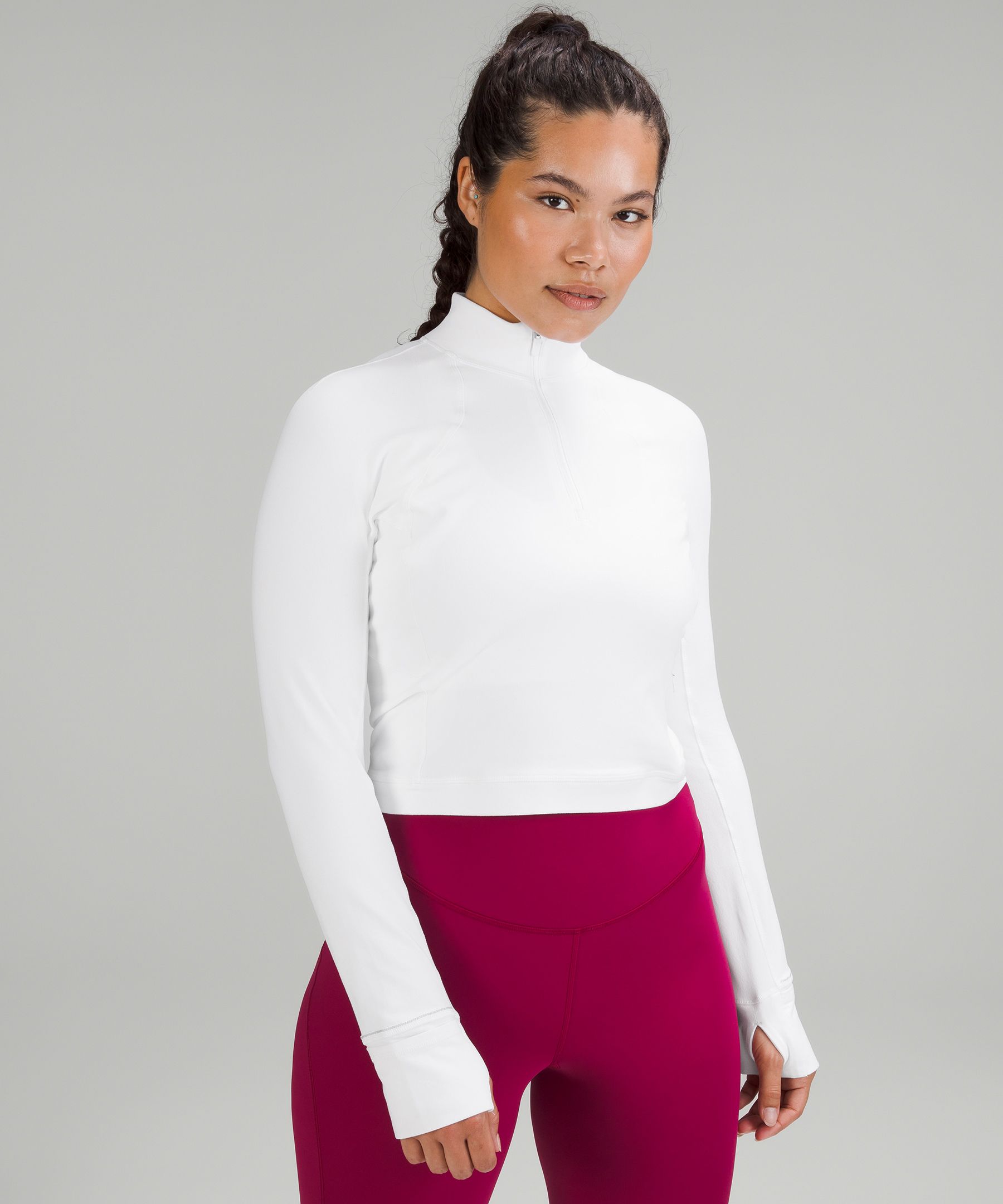 It's Rulu Run Cropped Half Zip | Women's Long Sleeve Shirts