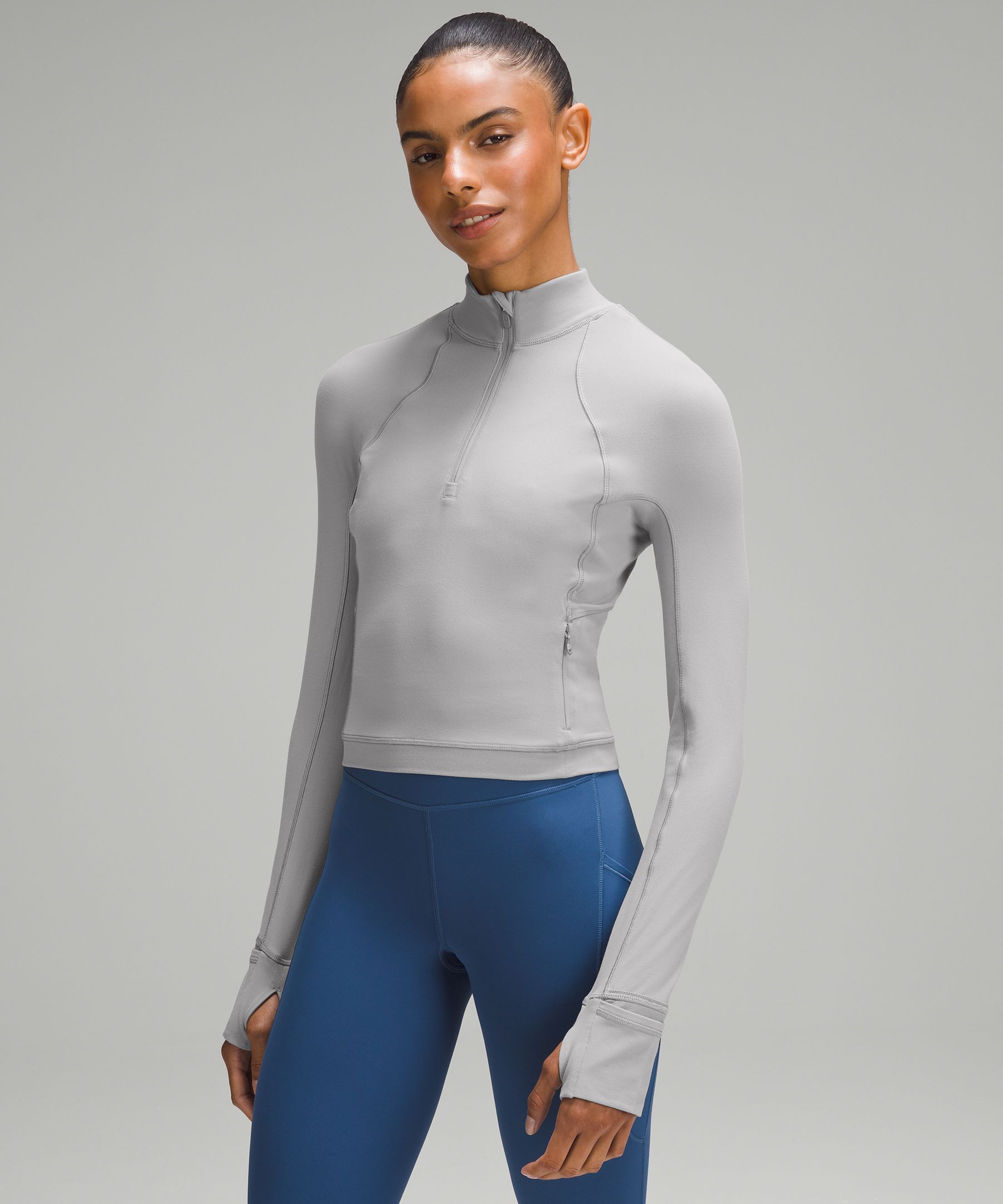 Lululemon Its Rulu Run Cropped Half Zip