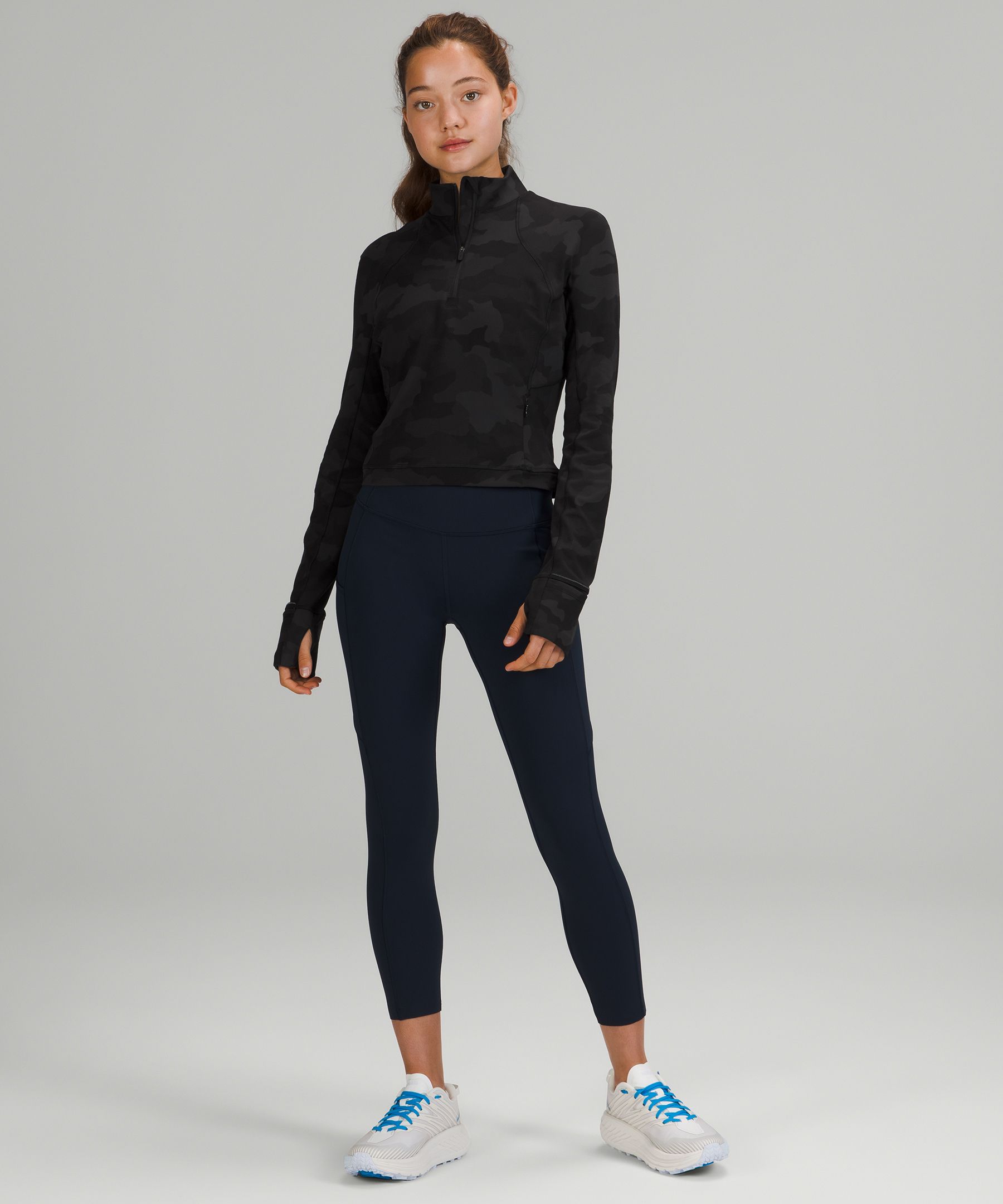 Lululemon It's Rulu Run Cropped Half Zip