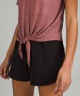 Relaxed Tie Front Short Sleeve